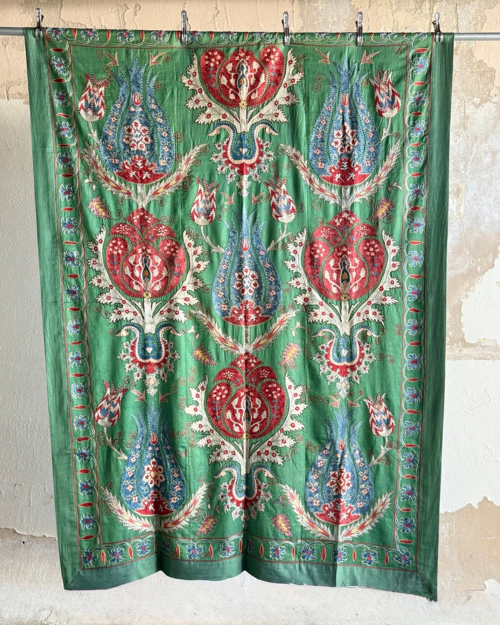 Hand Stitched Suzani (CSSU43125 | 63 x 88") Suzani Aziz Suzani