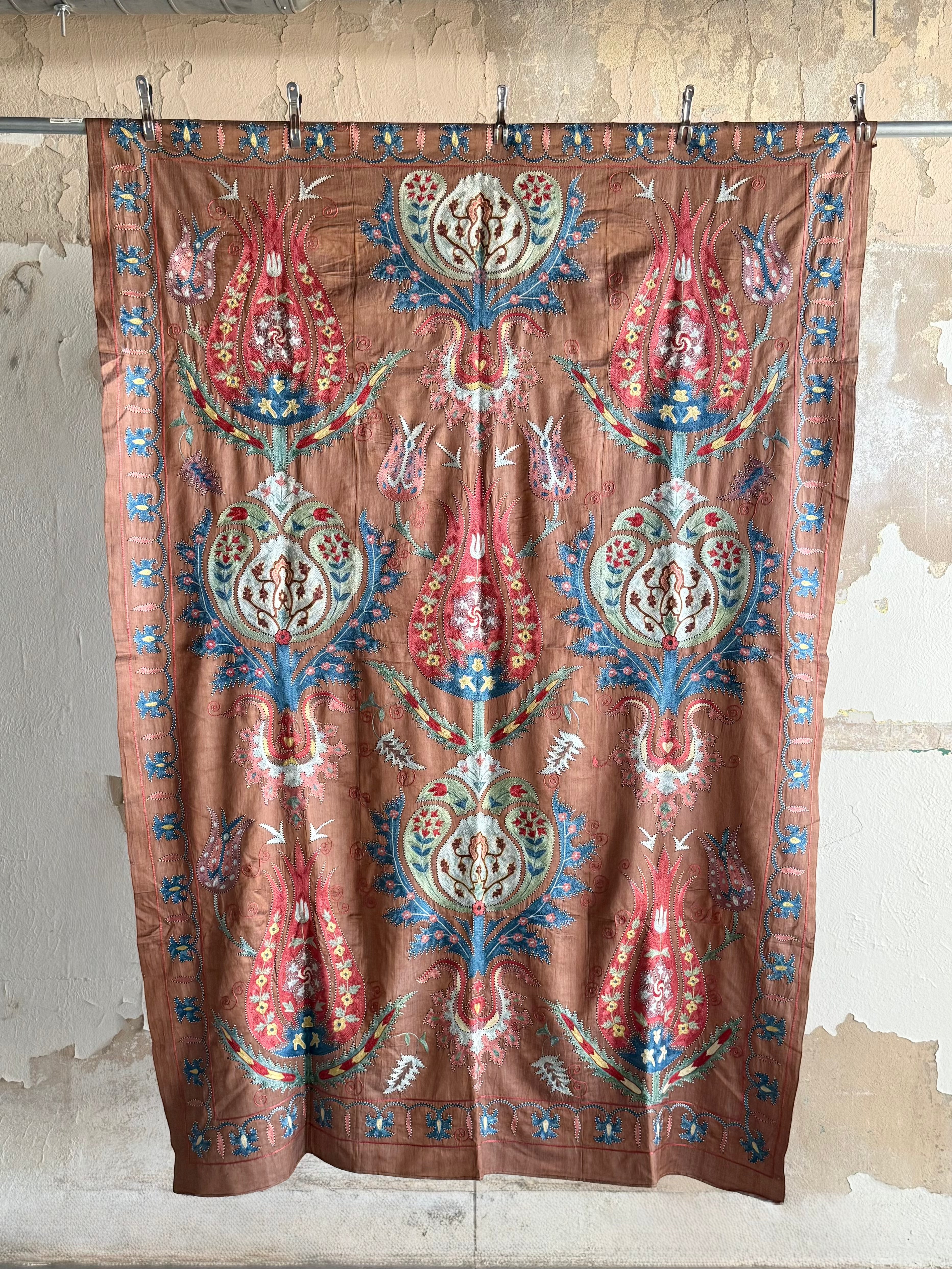 Hand Stitched Suzani (CSSU43625 | 60 x 86") Suzani Aziz Suzani