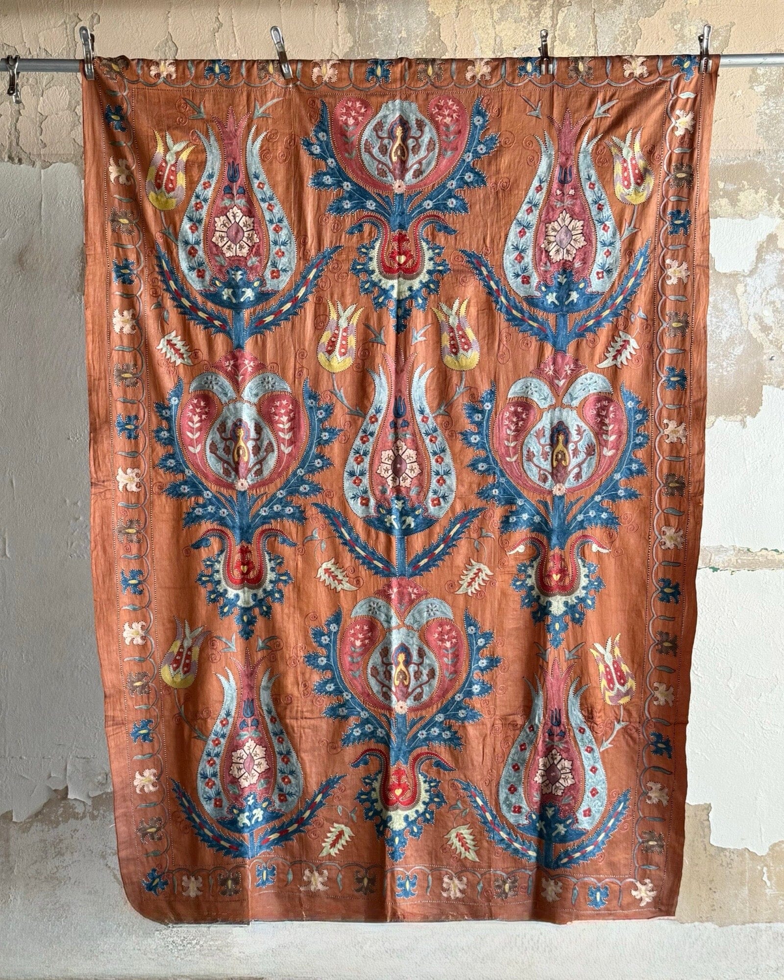 Hand Stitched Suzani (CSSU43825 | 60 x 86") Suzani Aziz Suzani