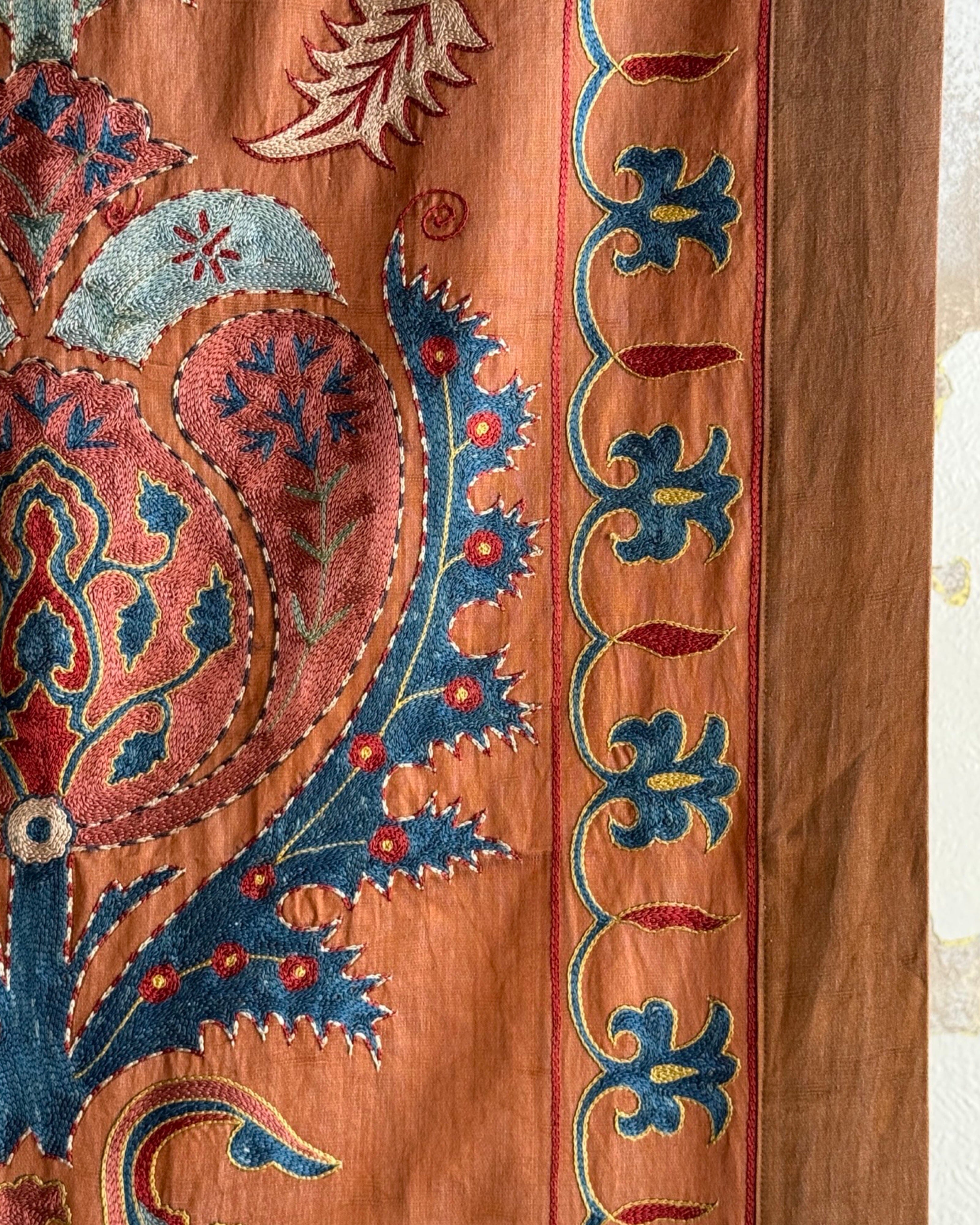 Hand Stitched Suzani (CSSU43925 | 64 x 88") Suzani Aziz Suzani