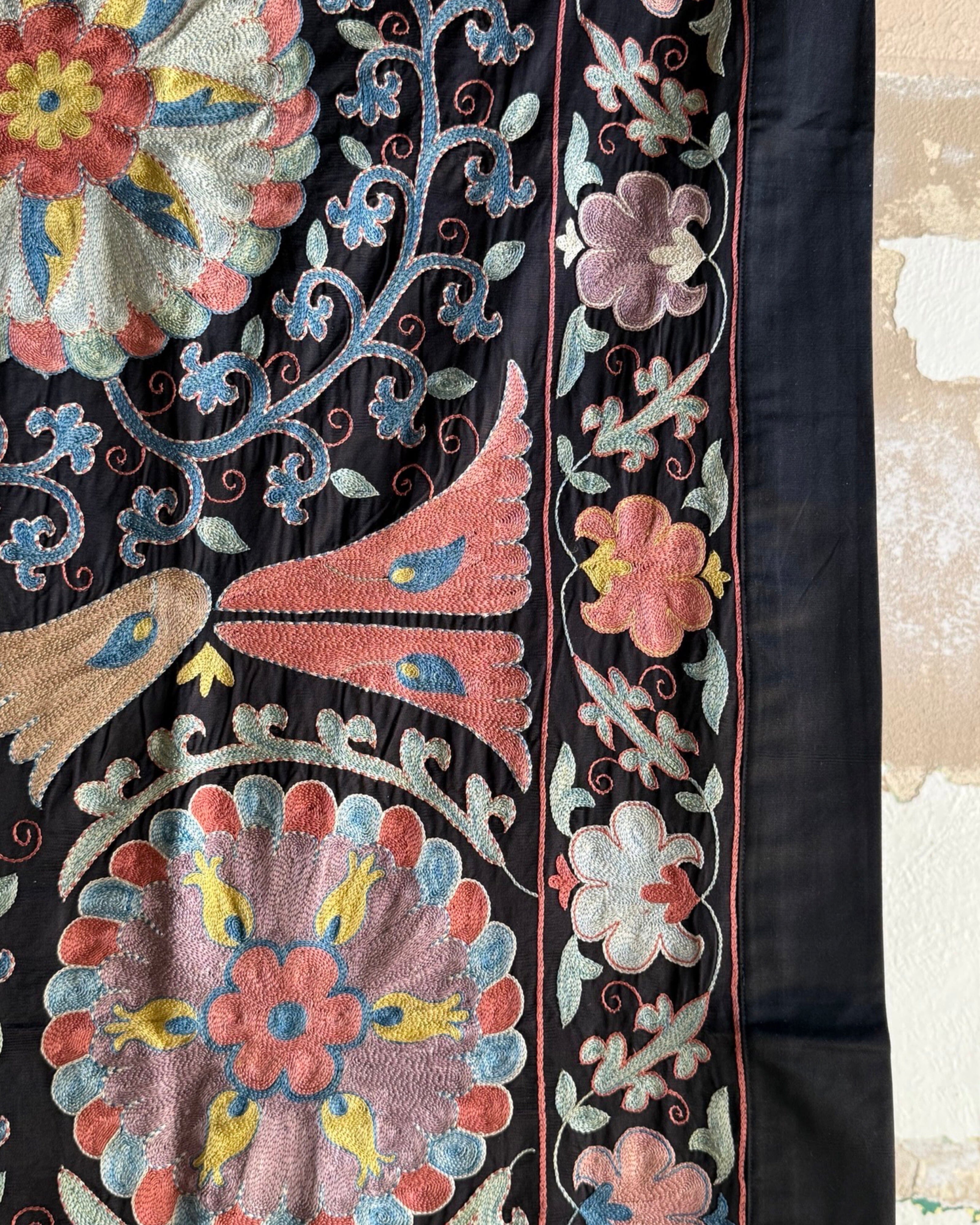 Hand Stitched Suzani (CSSU44425 | 63 x 80") Suzani Aziz Suzani