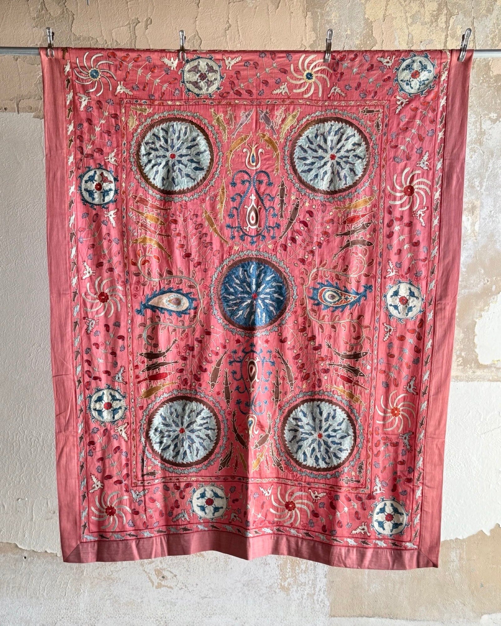 Hand Stitched Suzani (CSSU44625 | 63x 81") Suzani Aziz Suzani