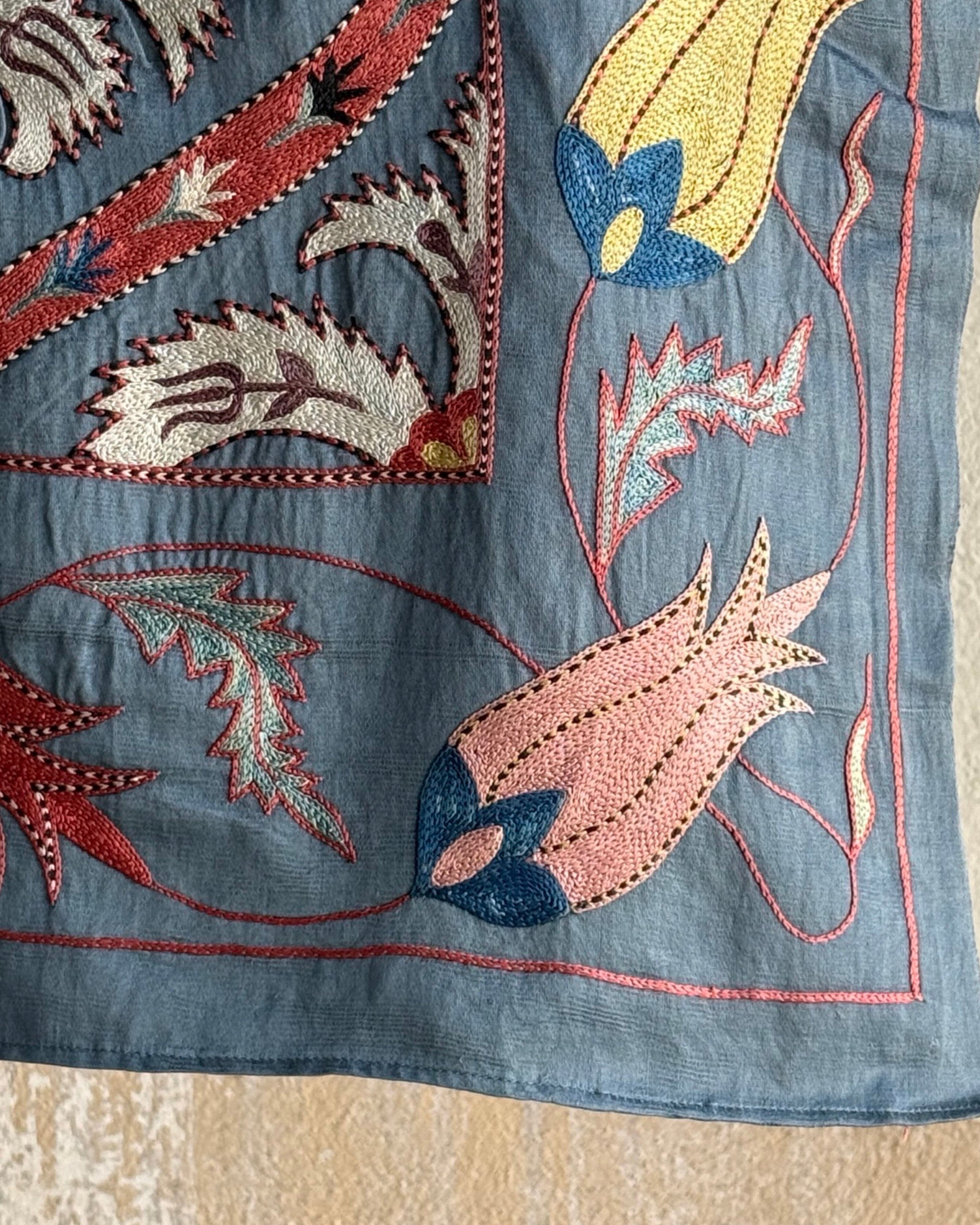 Hand Stitched Suzani (CSSU44725 | 60 x 78") Suzani Aziz Suzani