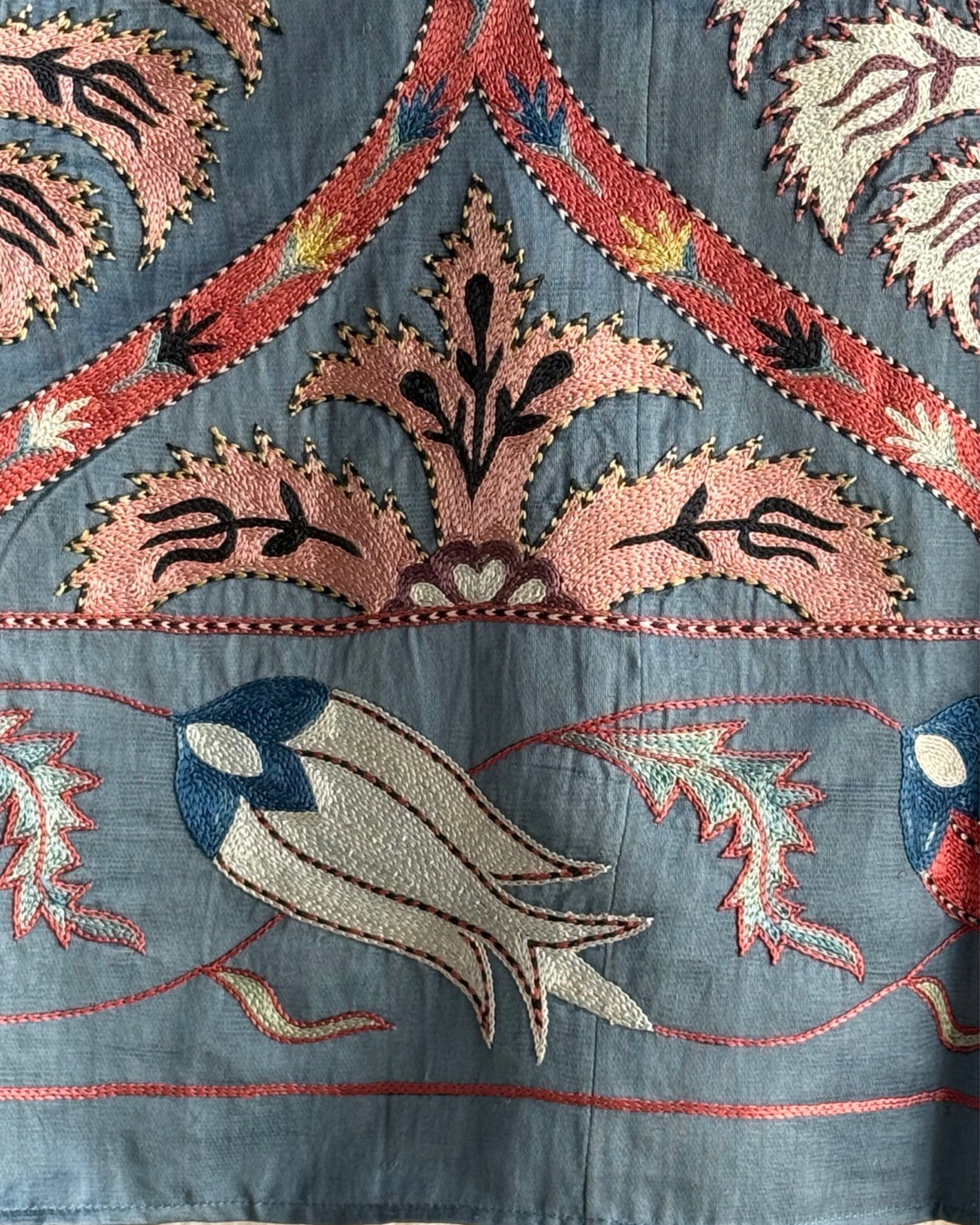 Hand Stitched Suzani (CSSU44725 | 60 x 78") Suzani Aziz Suzani