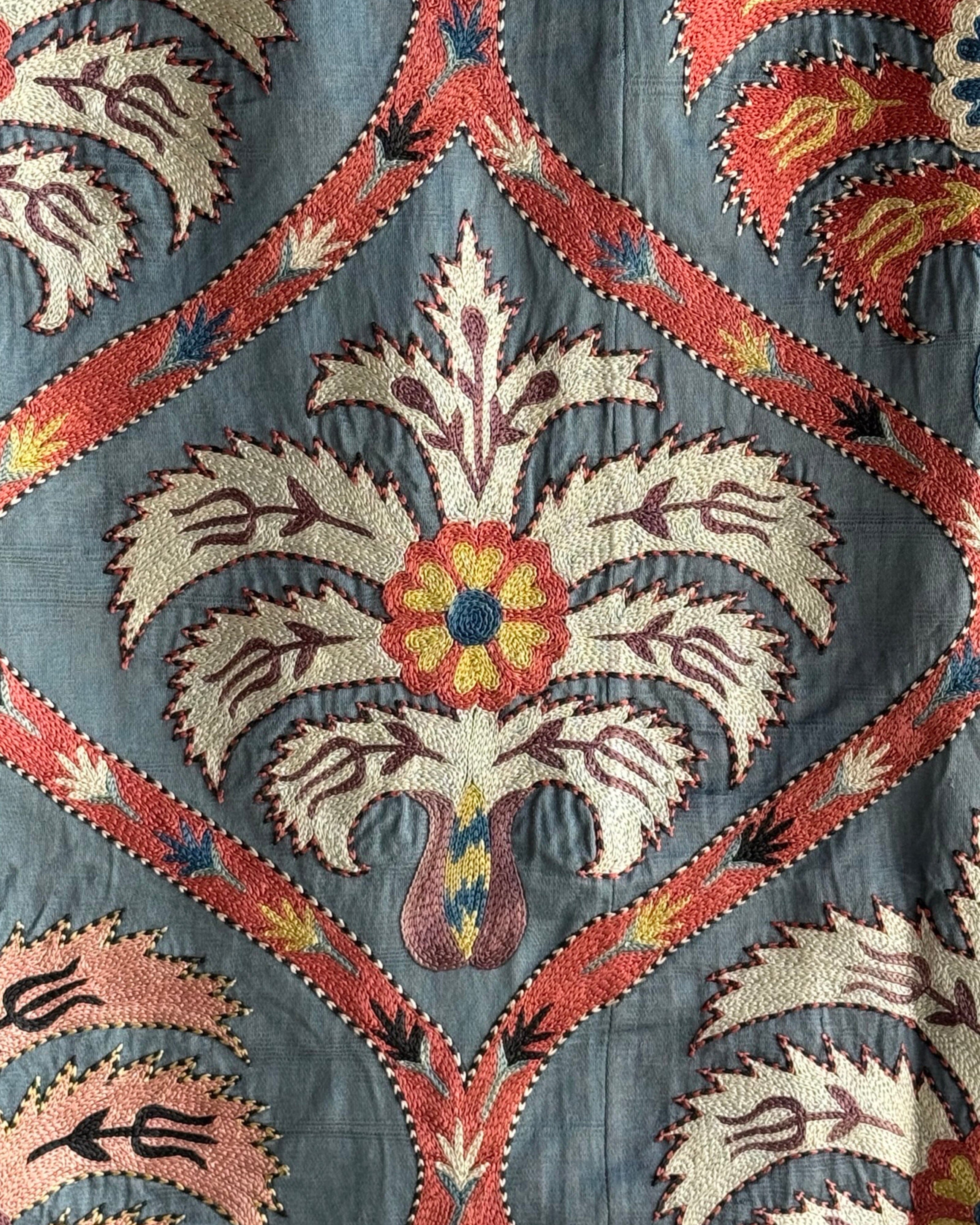 Hand Stitched Suzani (CSSU44725 | 60 x 78") Suzani Aziz Suzani