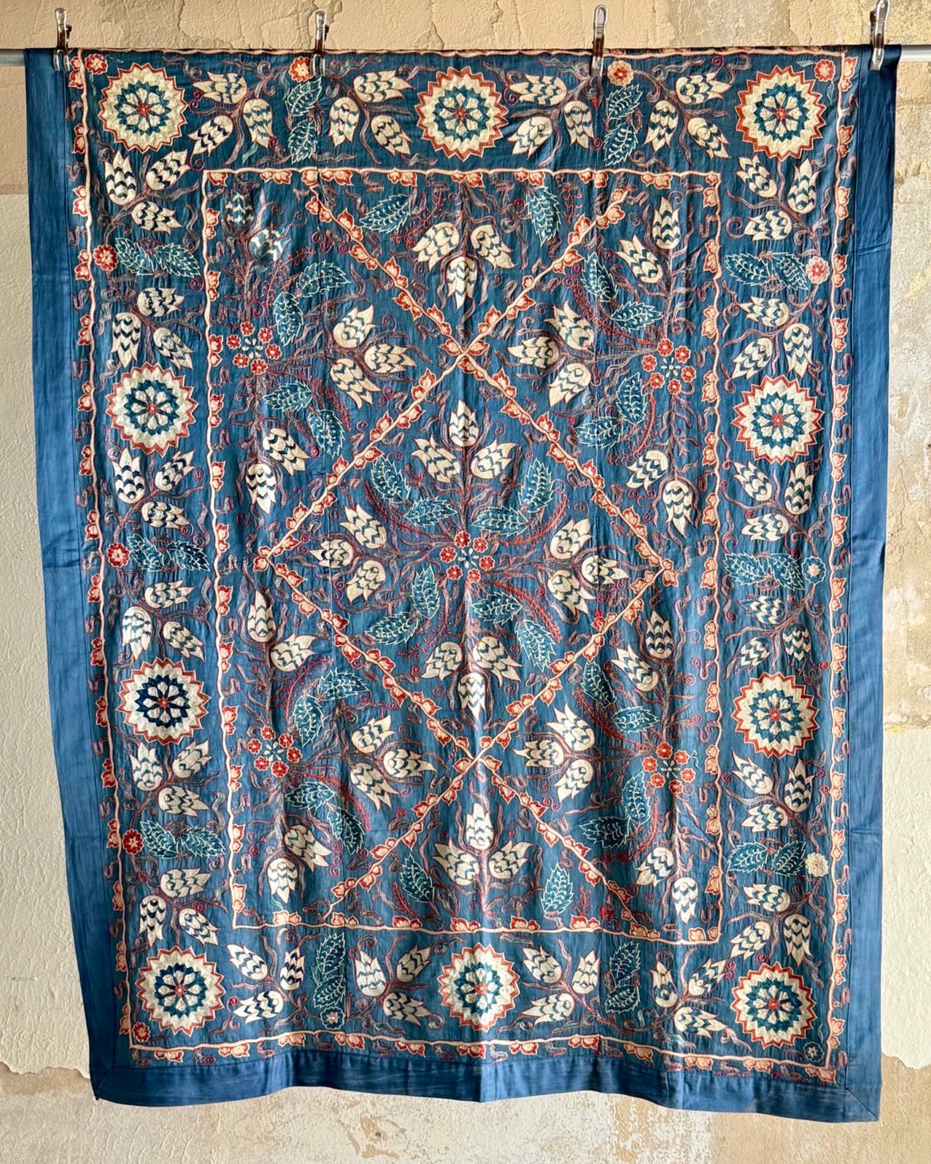 Hand Stitched Suzani (CSSU44825 | 62 x 81") Suzani Aziz Suzani