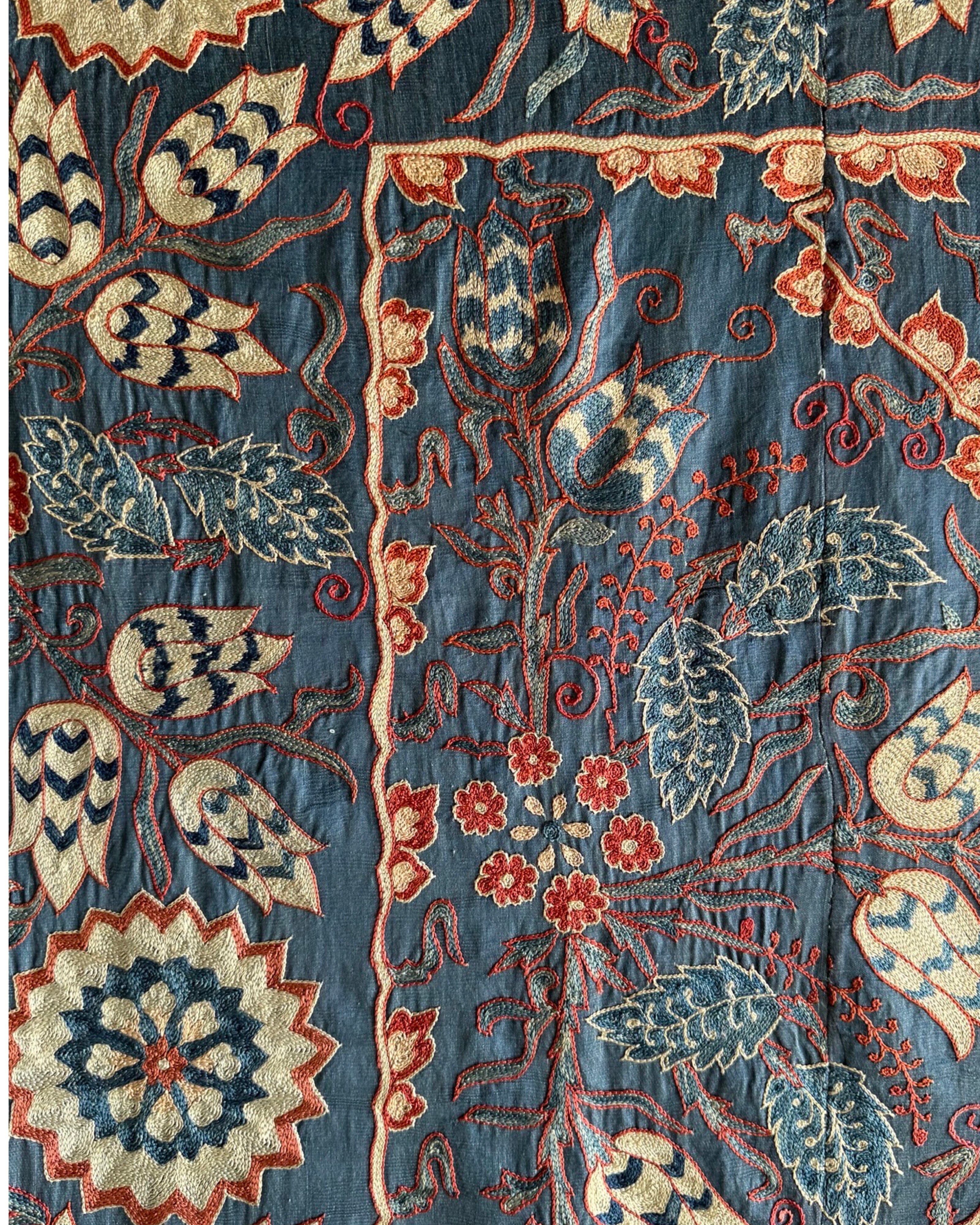 Hand Stitched Suzani (CSSU44825 | 62 x 81") Suzani Aziz Suzani