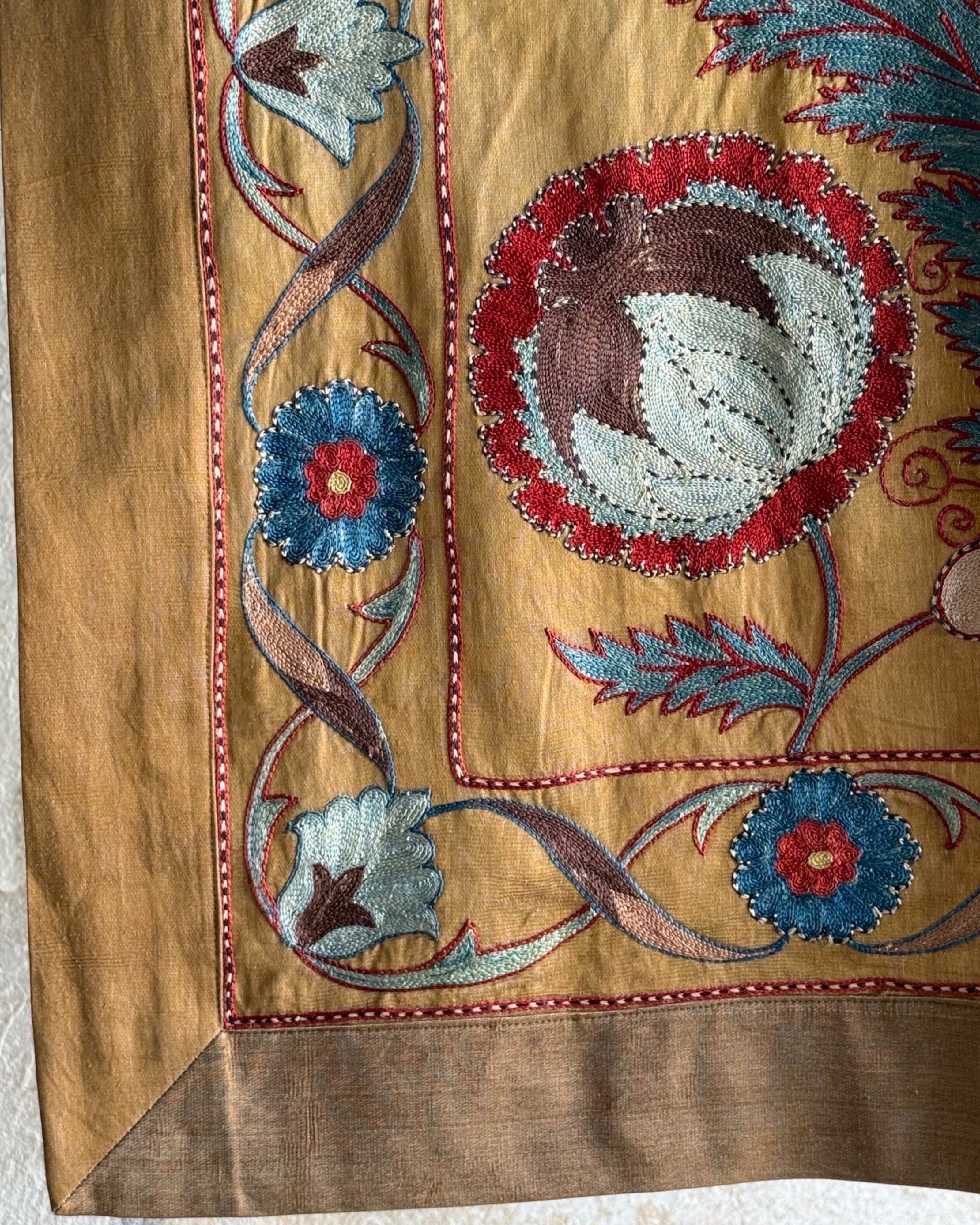 Hand Stitched Suzani (CSSU45025 | 63 x 87") Suzani Aziz Suzani