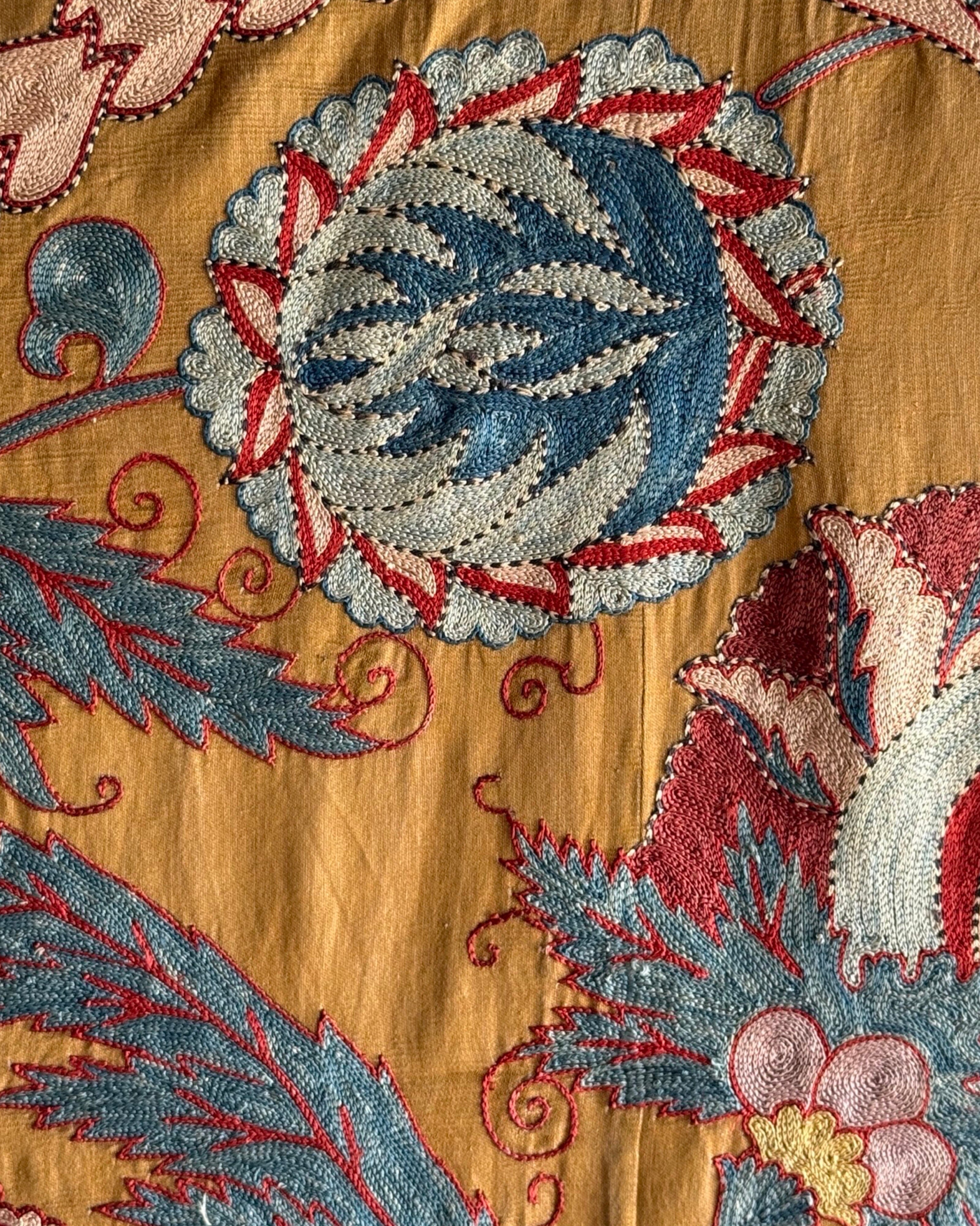 Hand Stitched Suzani (CSSU45025 | 63 x 87") Suzani Aziz Suzani