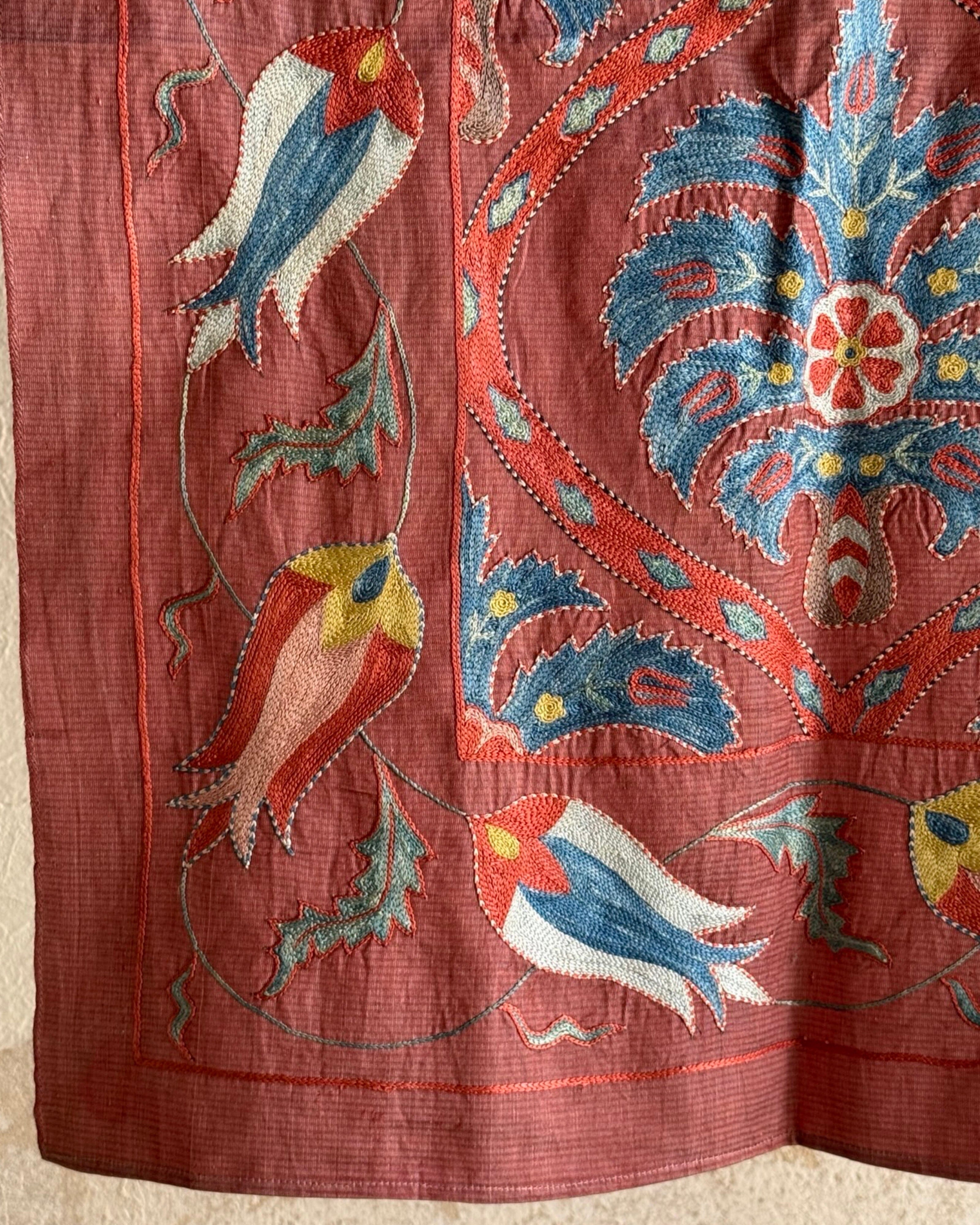 Hand Stitched Suzani (CSSU45225 | 62 x 78") Suzani Aziz Suzani