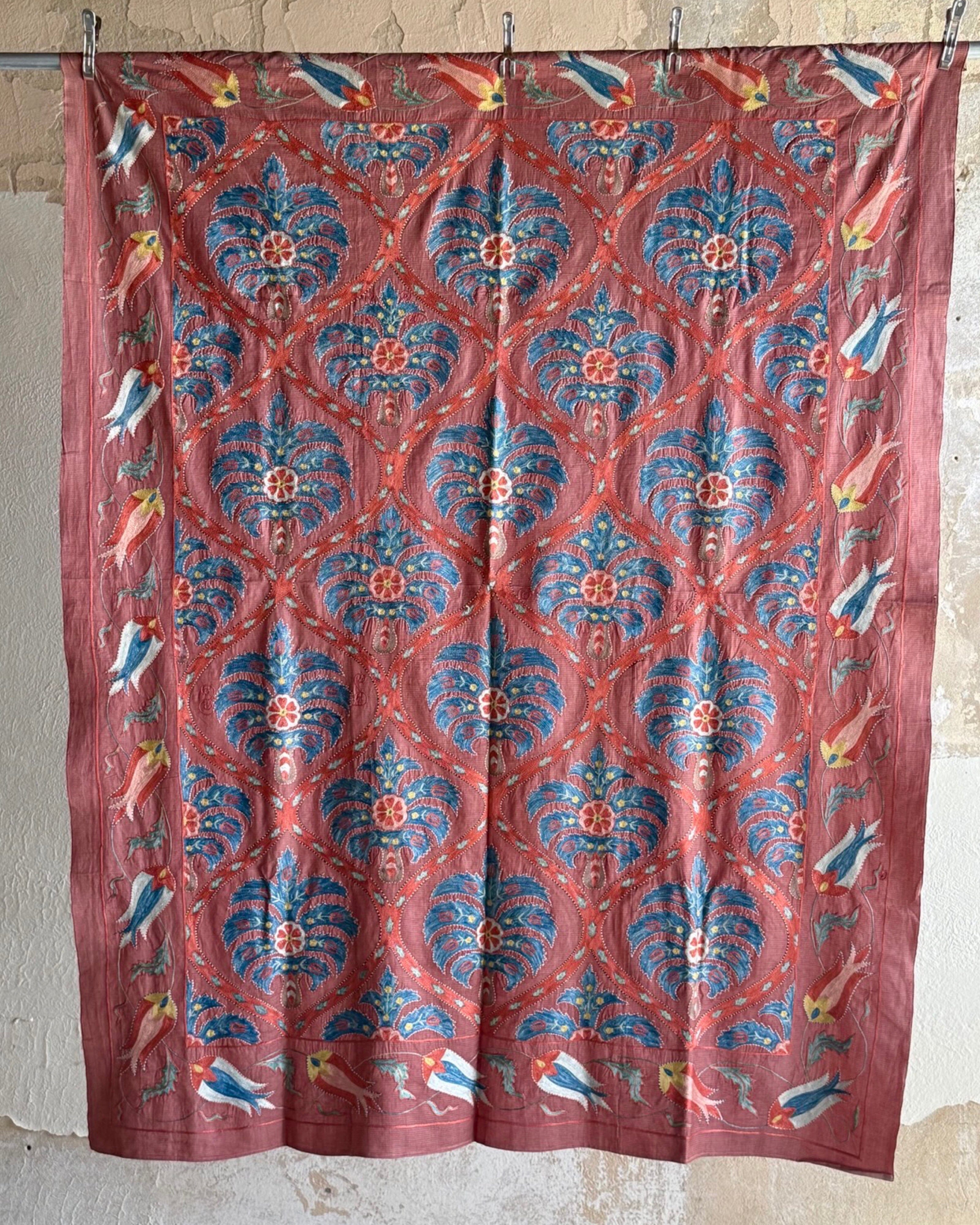 Hand Stitched Suzani (CSSU45225 | 62 x 78") Suzani Aziz Suzani