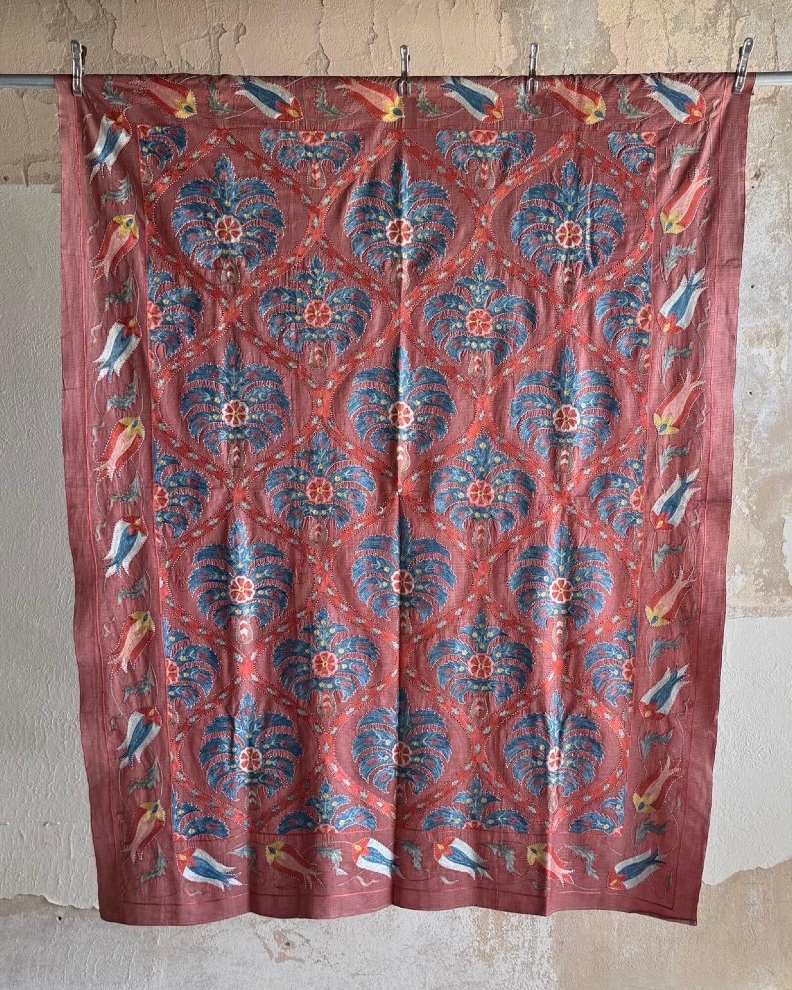 Hand Stitched Suzani (CSSU45225 | 62 x 78") Suzani Aziz Suzani