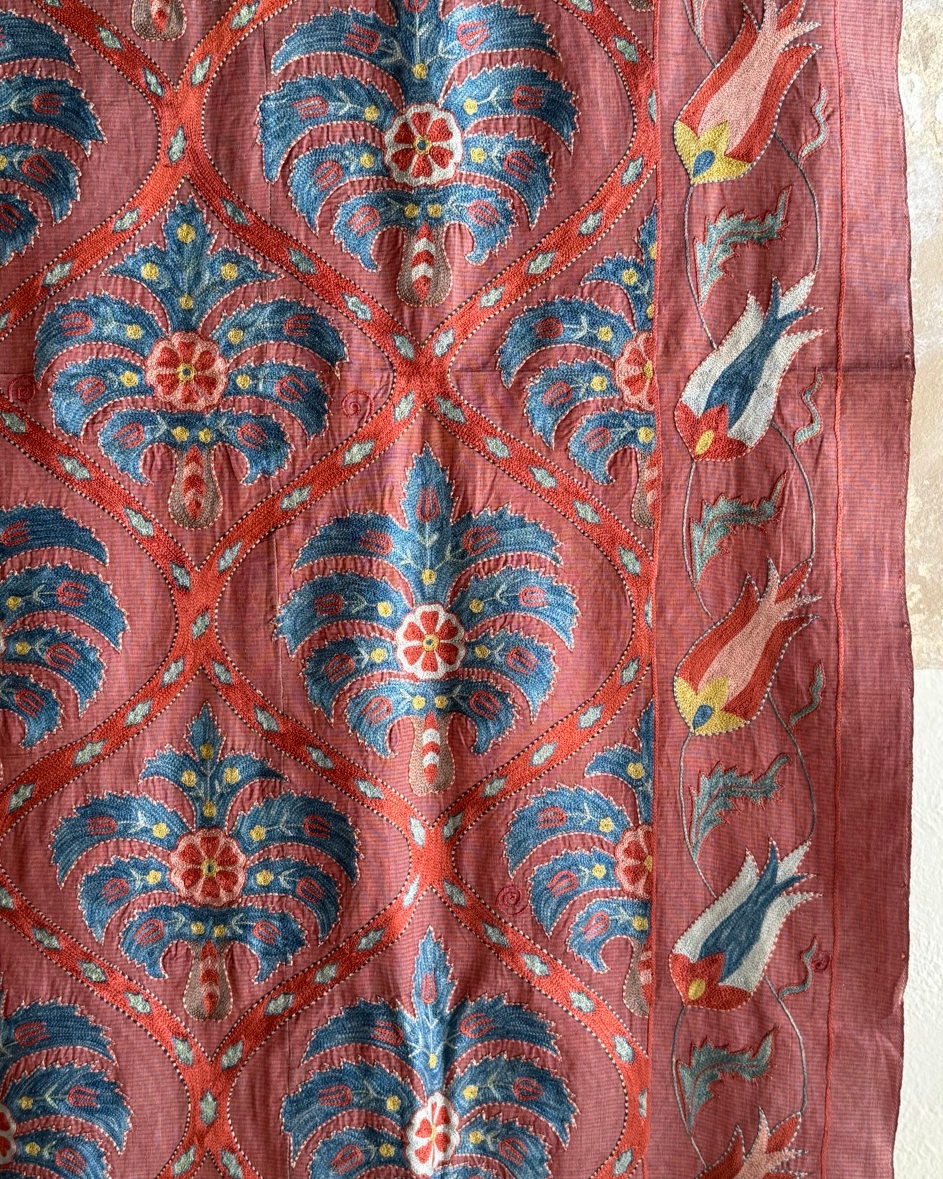 Hand Stitched Suzani (CSSU45225 | 62 x 78") Suzani Aziz Suzani