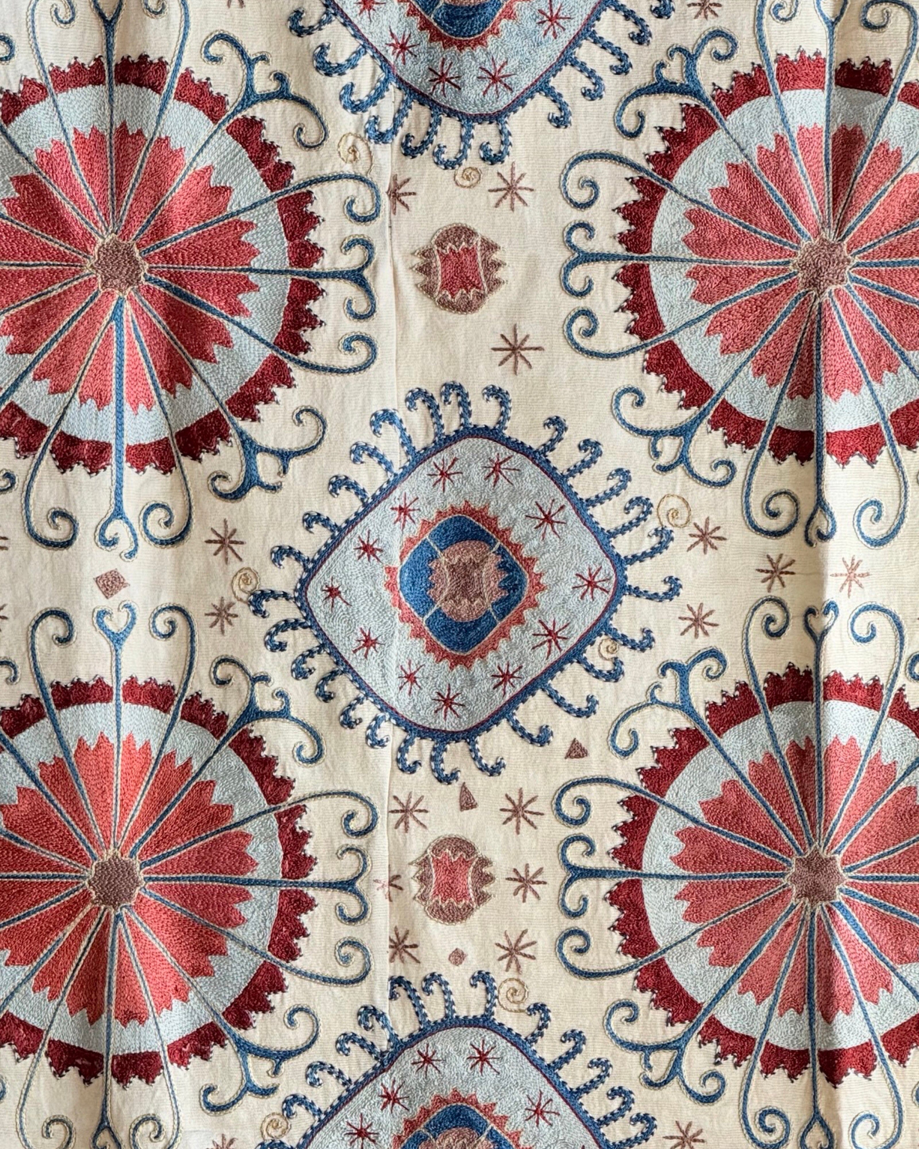 Hand Stitched Suzani (CSSU45325 | 60 x 82") Suzani Aziz Suzani