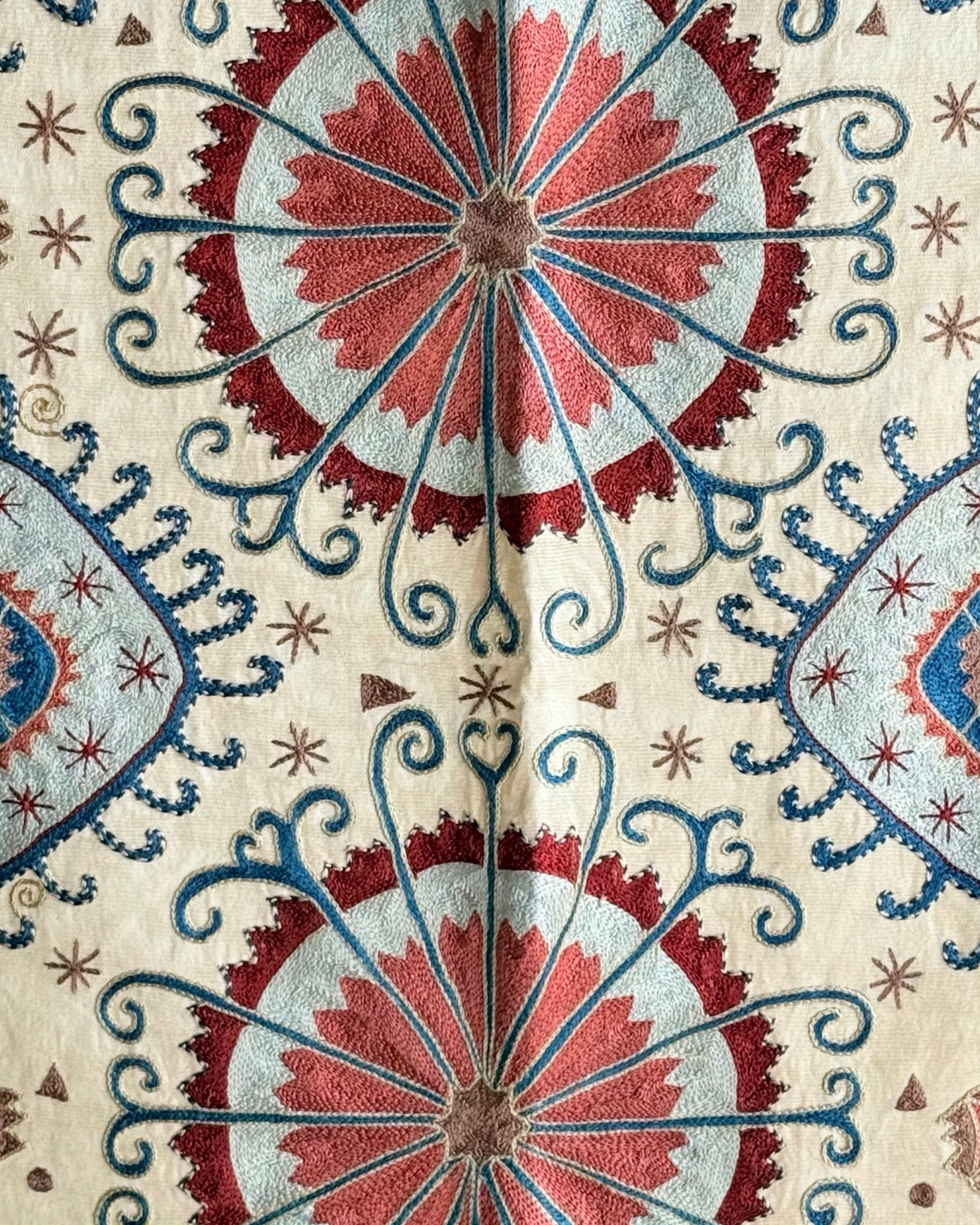 Hand Stitched Suzani (CSSU45325 | 60 x 82") Suzani Aziz Suzani