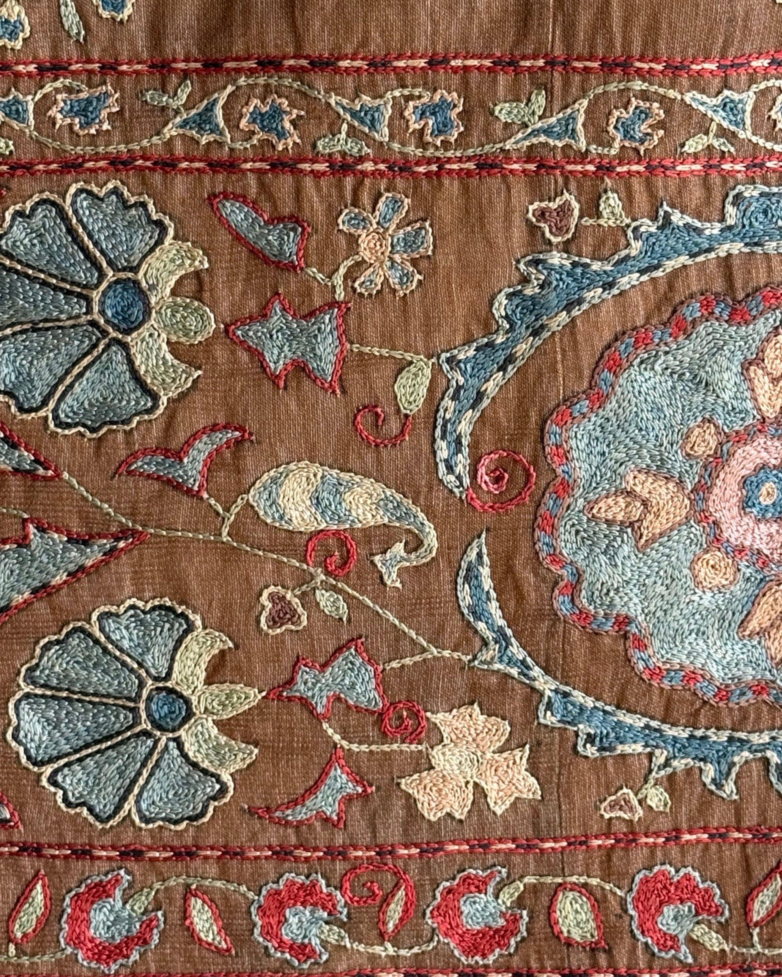 Hand Stitched Suzani (CSSU45425 | 59 x 73") Suzani Aziz Suzani