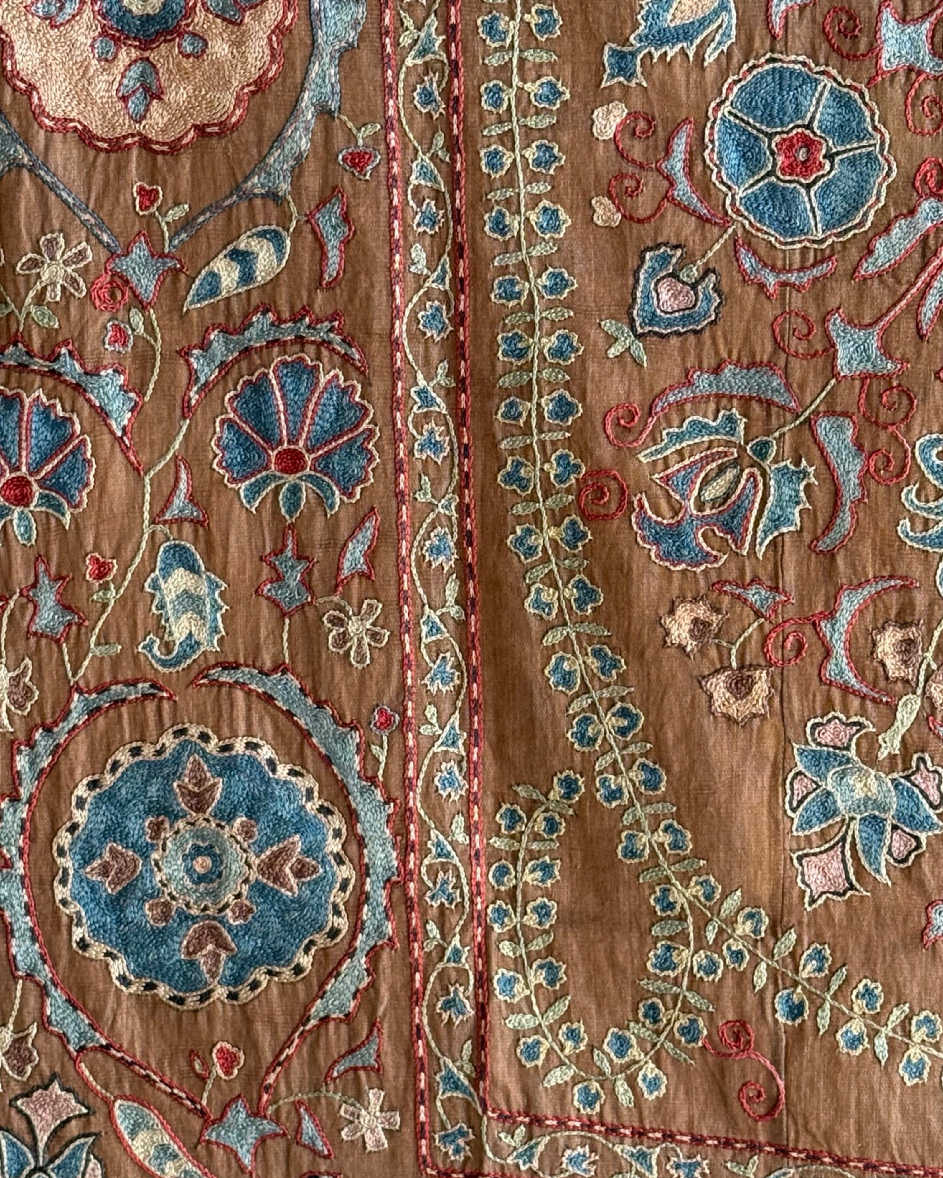 Hand Stitched Suzani (CSSU45425 | 59 x 73") Suzani Aziz Suzani