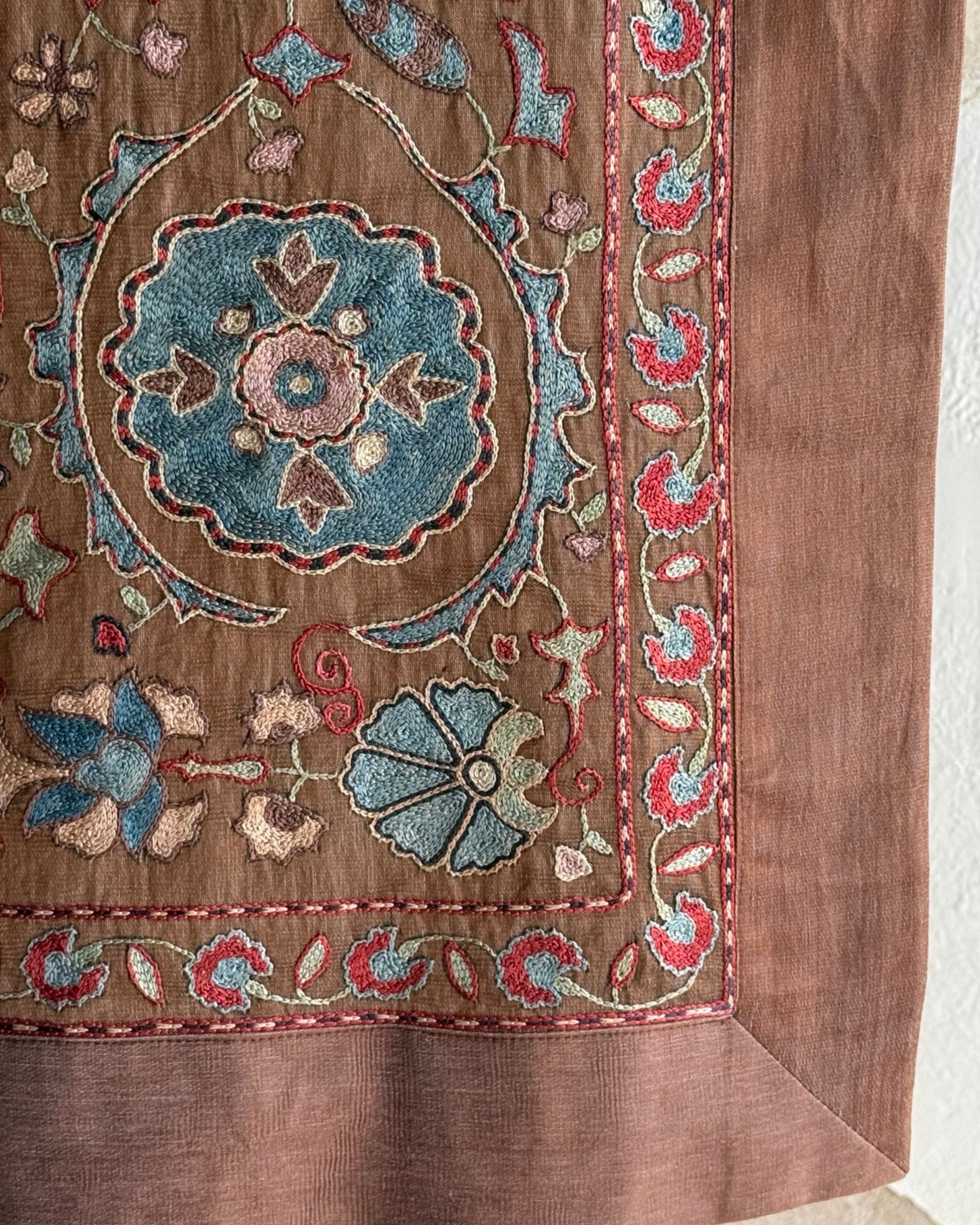 Hand Stitched Suzani (CSSU45425 | 59 x 73") Suzani Aziz Suzani