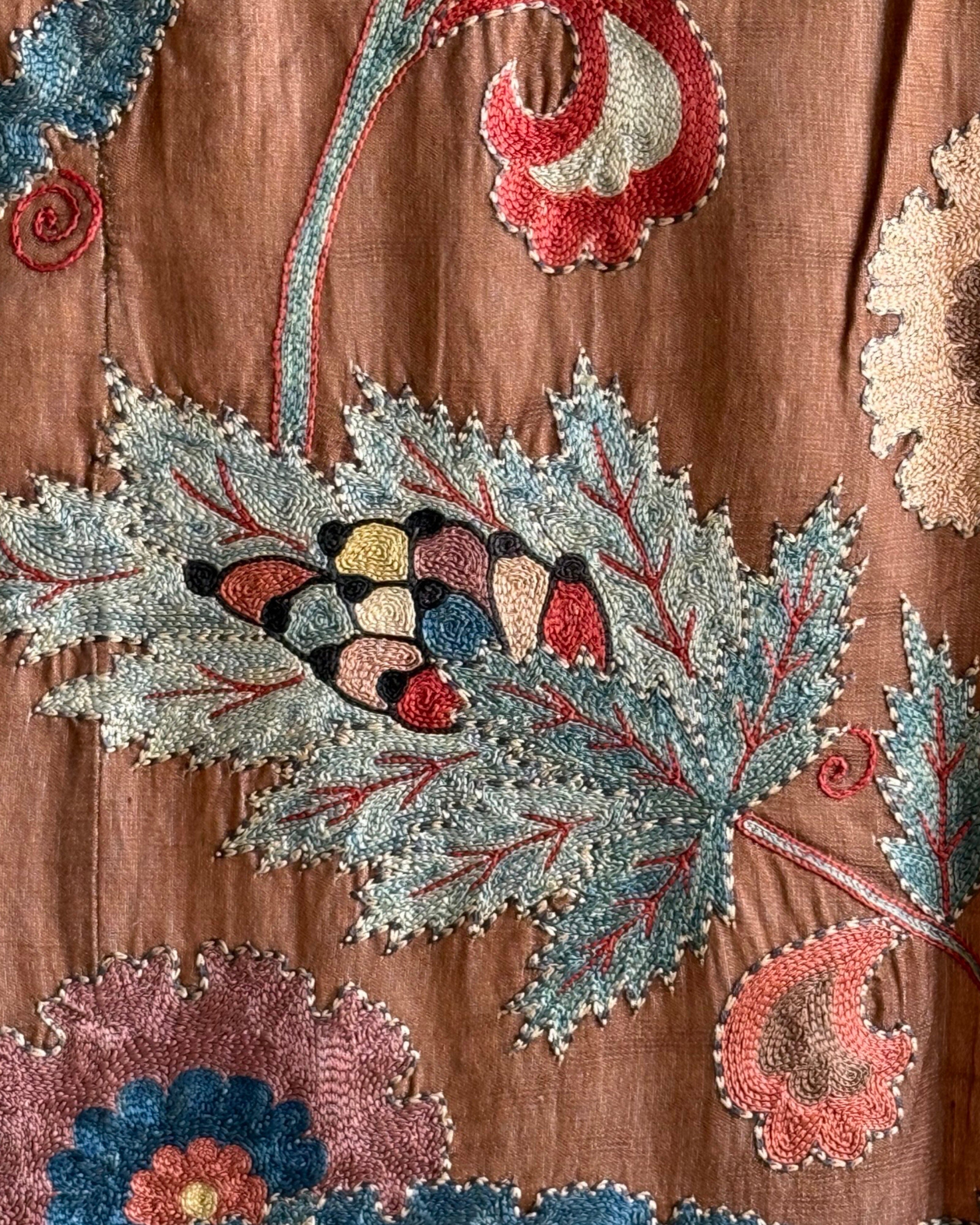 Hand Stitched Suzani (CSSU45525 | 63 x 86") Suzani Aziz Suzani