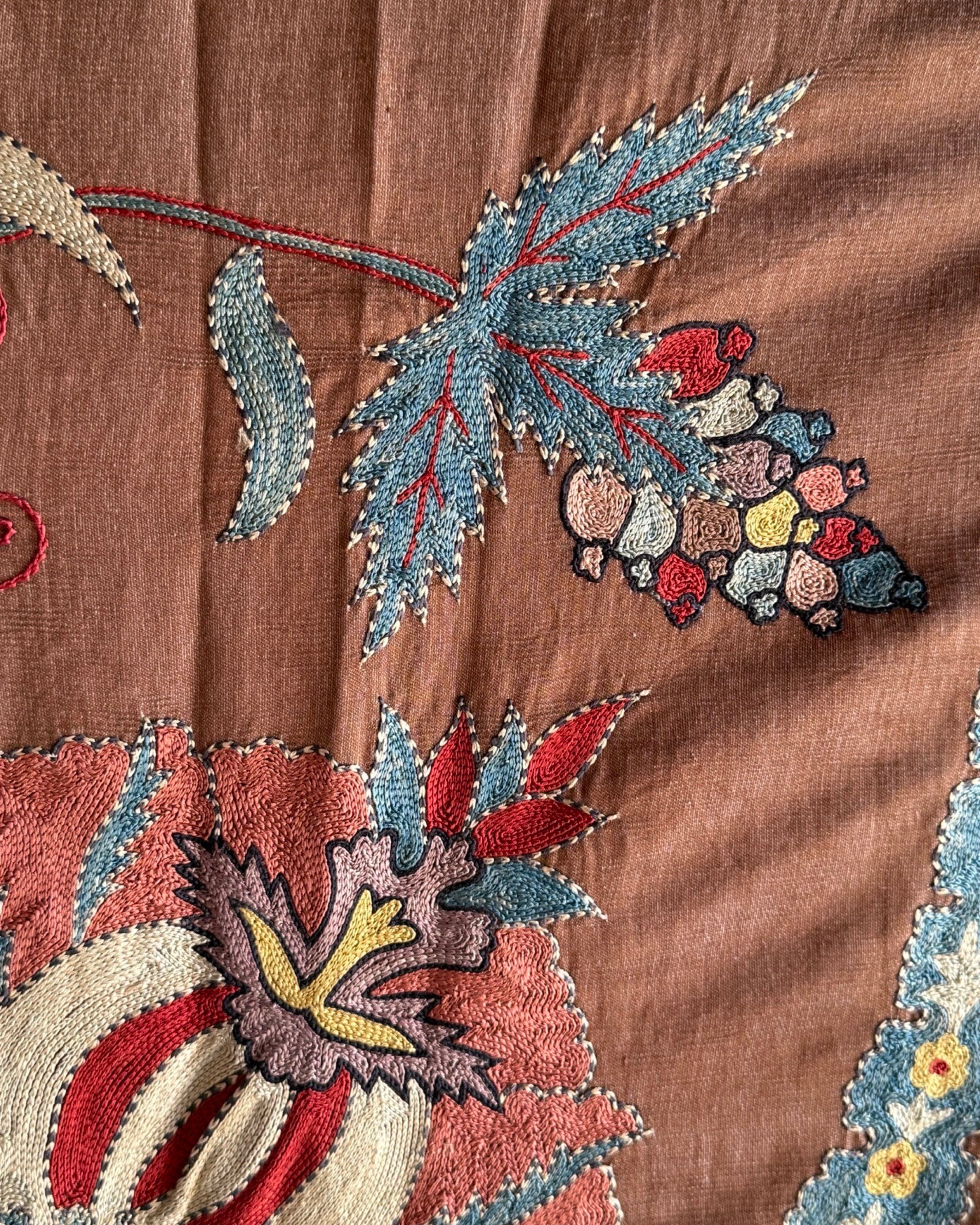 Hand Stitched Suzani (CSSU45525 | 63 x 86") Suzani Aziz Suzani