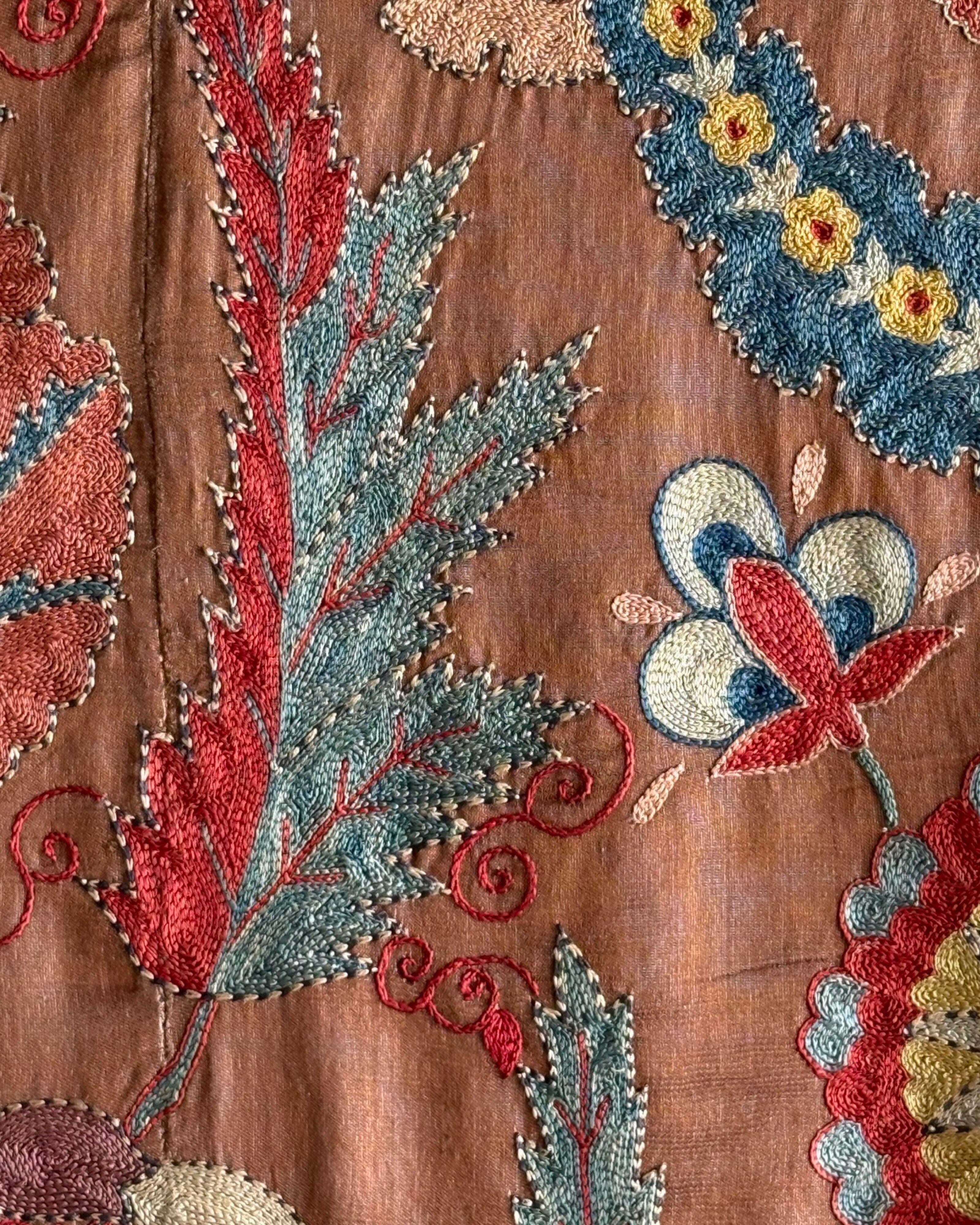 Hand Stitched Suzani (CSSU45525 | 63 x 86") Suzani Aziz Suzani