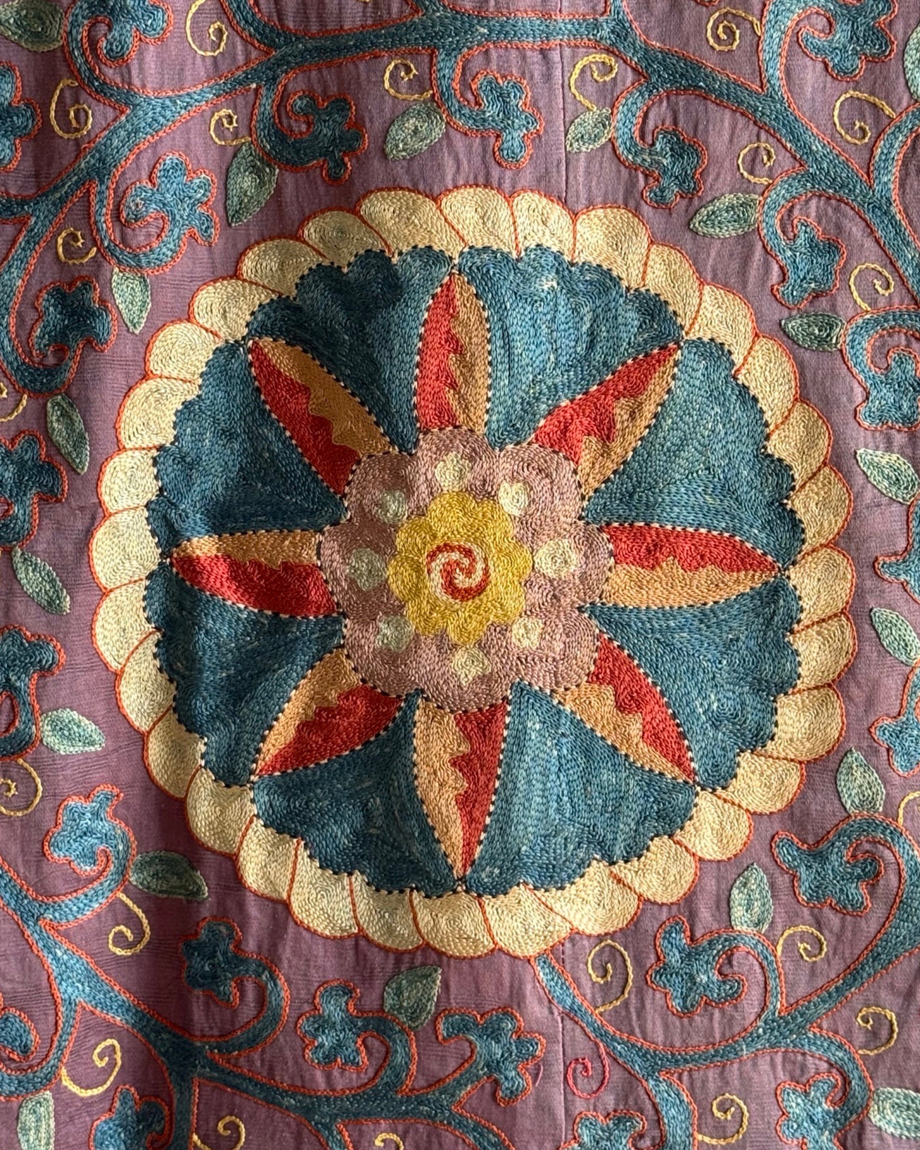 Hand Stitched Suzani (CSSU45925 | 62 x 82") Suzani Aziz Suzani