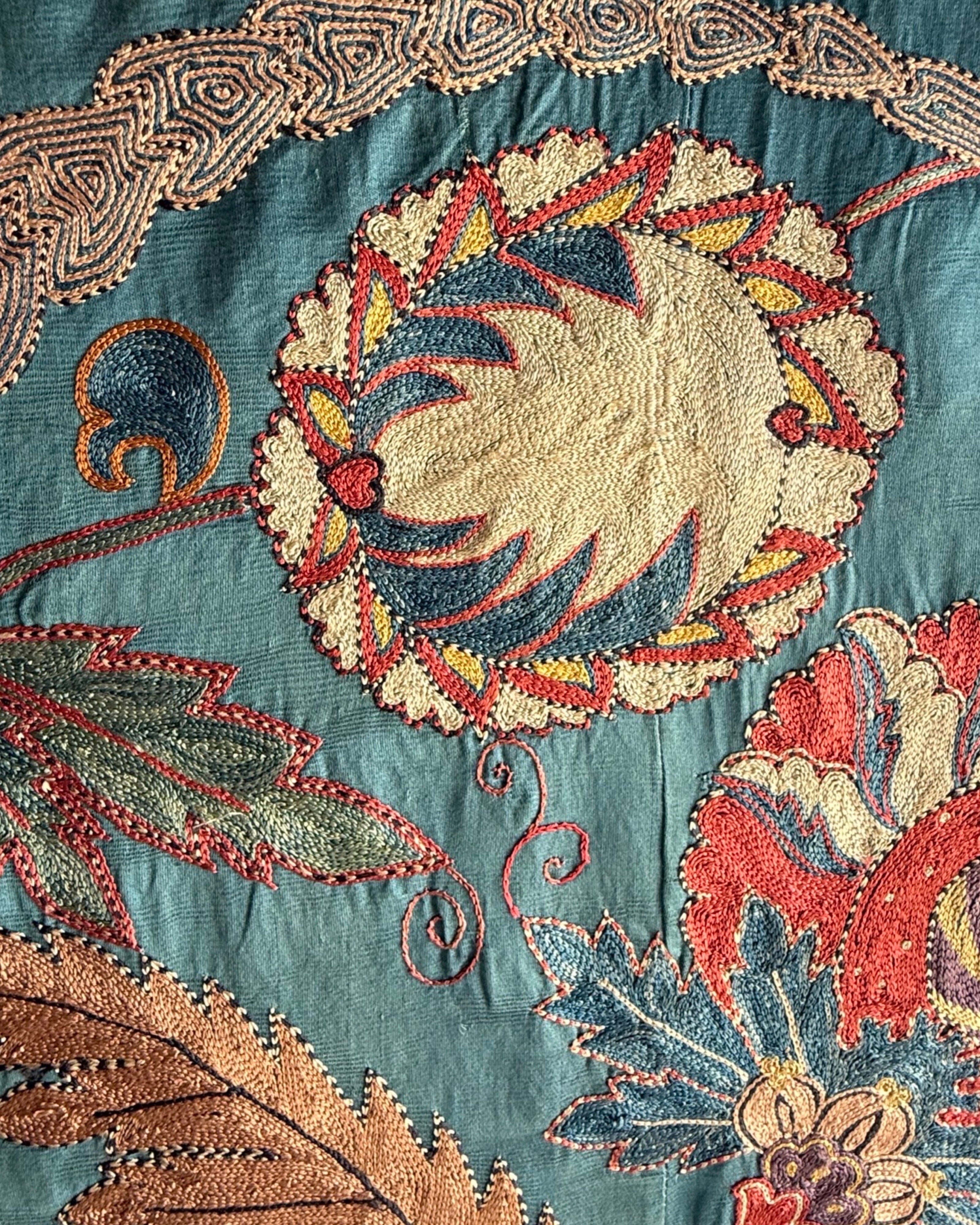 Hand Stitched Suzani (CSSU46025 | 62 x 83") Suzani Aziz Suzani