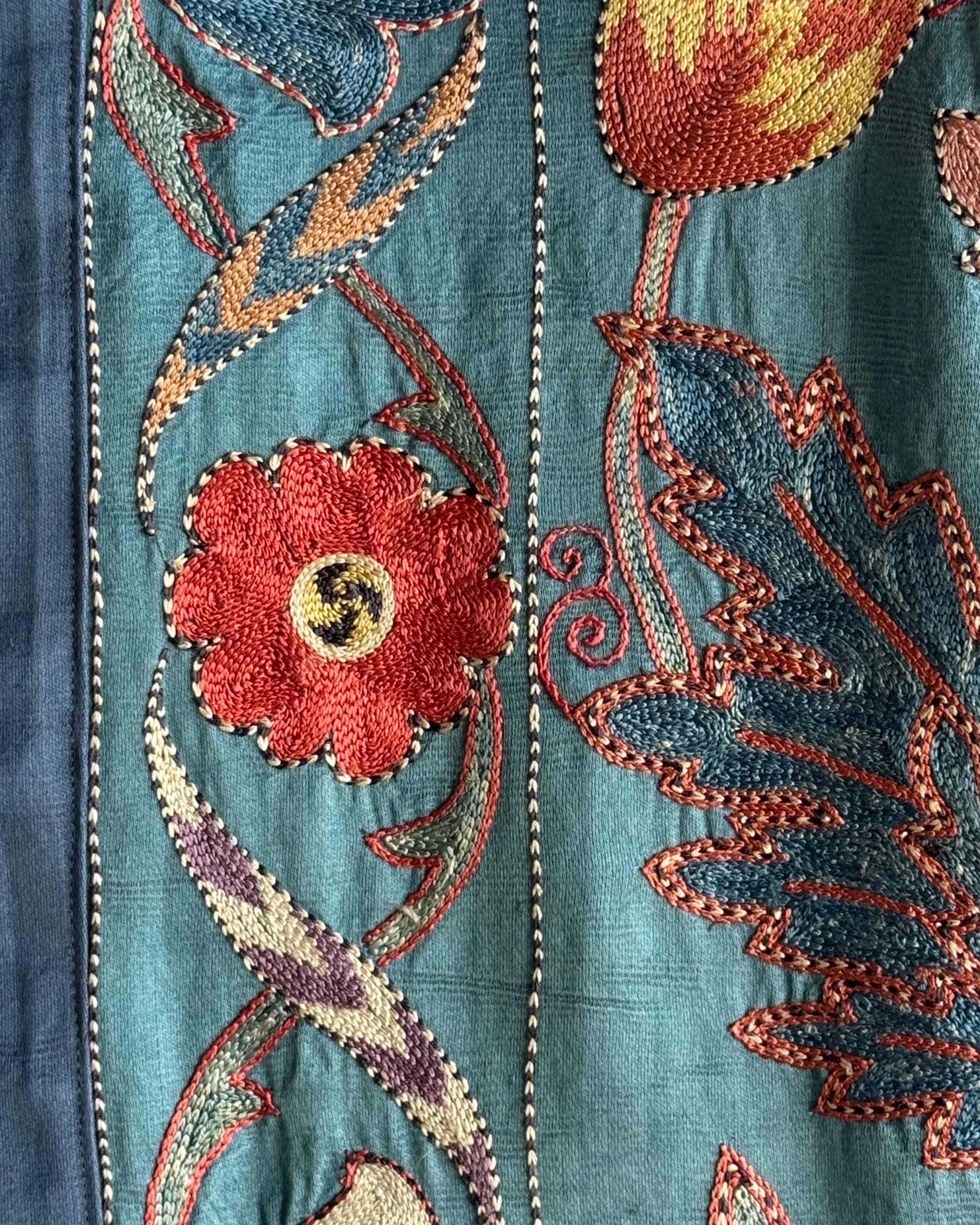 Hand Stitched Suzani (CSSU46025 | 62 x 83") Suzani Aziz Suzani