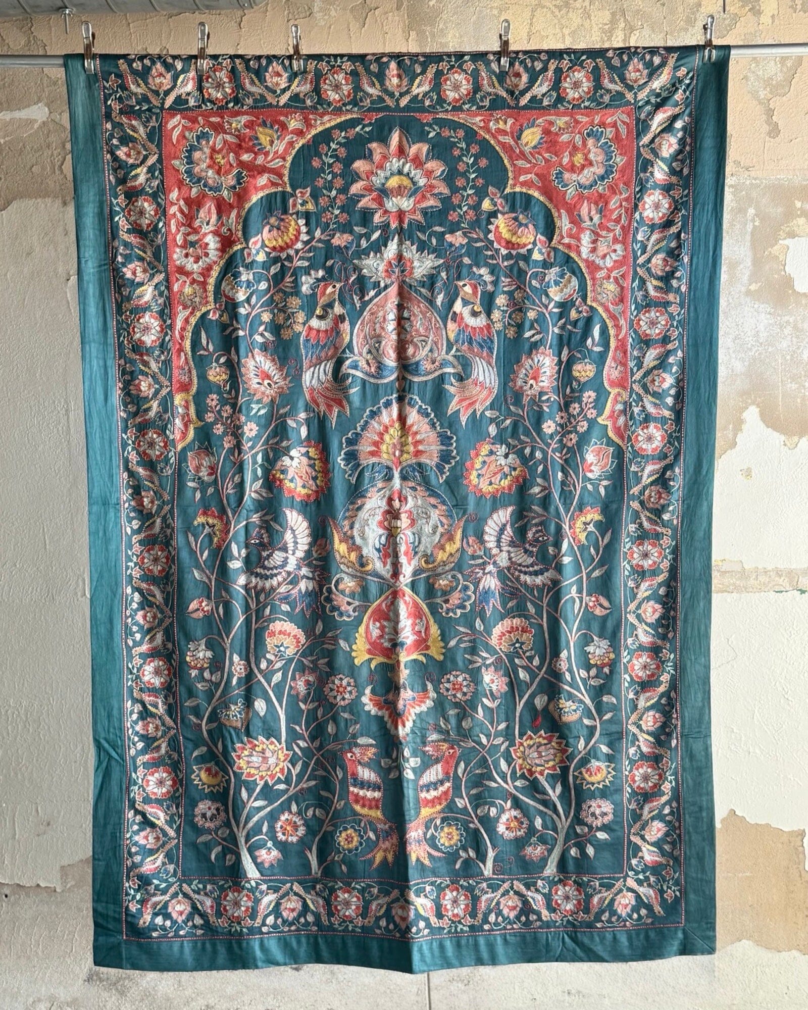 Hand Stitched Suzani (CSSU46425 | 64" x 95") Suzani Aziz Suzani