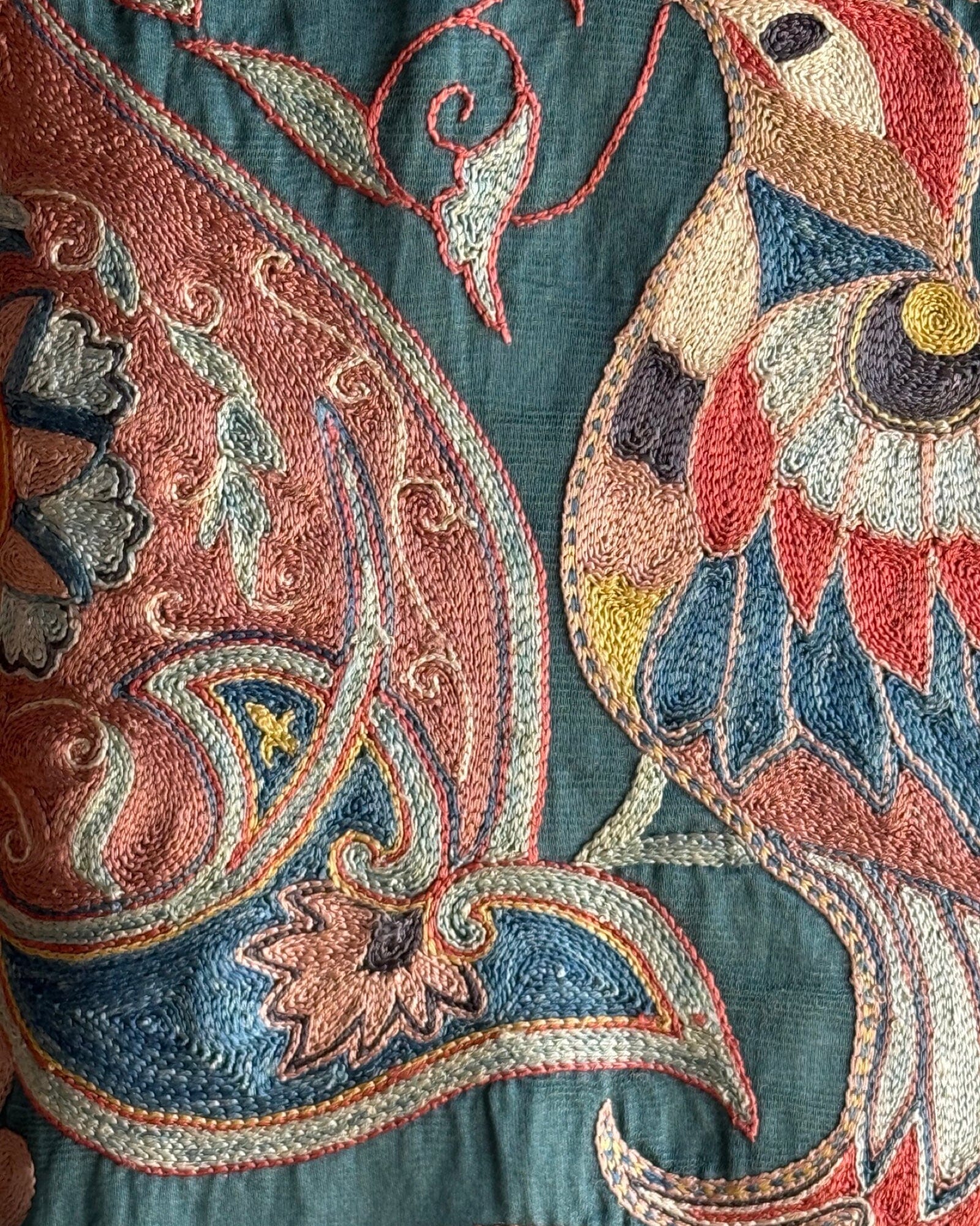 Hand Stitched Suzani (CSSU46425 | 64" x 95") Suzani Aziz Suzani