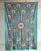 Hand Stitched Suzani (CSSU46825 | 64" x 95") Suzani Aziz Suzani