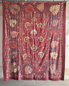 Hand Stitched Suzani (CSSU47125 | 83" x 104") Suzani Aziz Suzani
