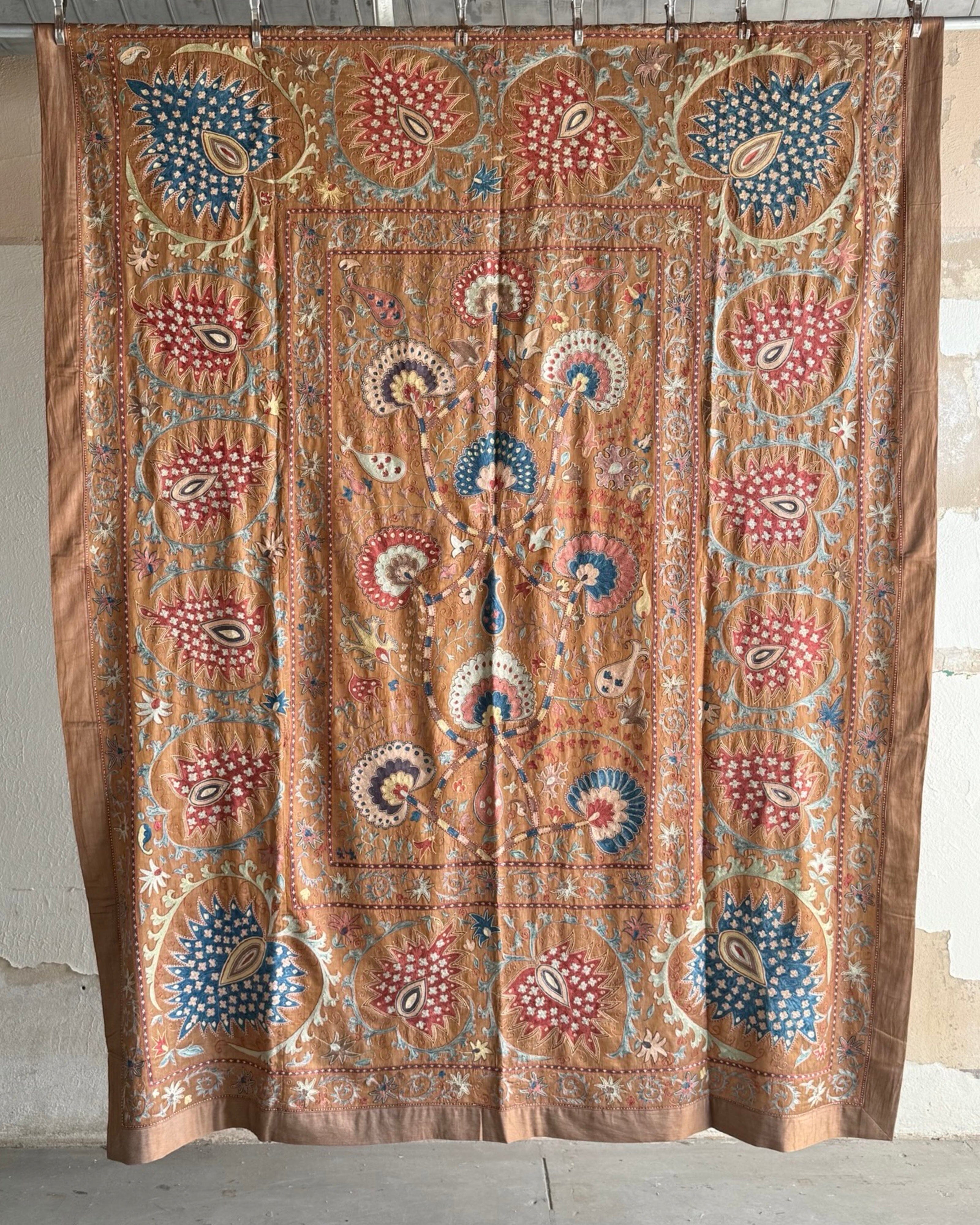 Hand Stitched Suzani (CSSU47225 | 81" x 106") Suzani Aziz Suzani