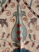Hand Stitched Suzani (CSSU47325 | 80" x 104") Suzani Aziz Suzani