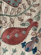 Hand Stitched Suzani (CSSU47325 | 80" x 104") Suzani Aziz Suzani