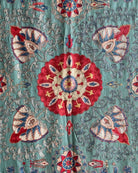 Hand Stitched Suzani (CSSU47425 | 83" x 105") Suzani Aziz Suzani