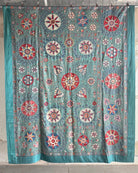 Hand Stitched Suzani (CSSU47425 | 83" x 105") Suzani Aziz Suzani