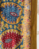 Hand Stitched Suzani (CSSU48025 | 83" x 110") Suzani Aziz Suzani