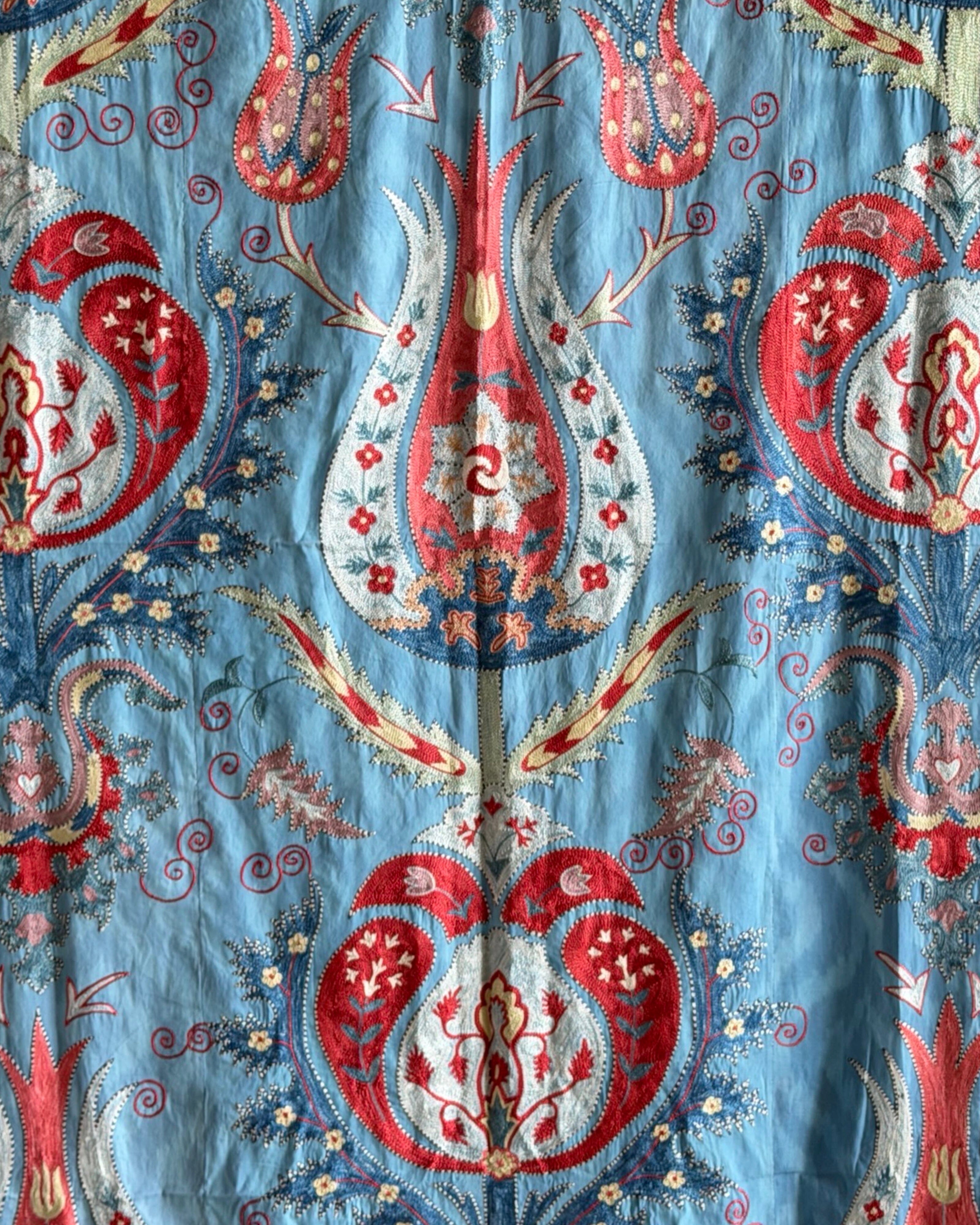 Hand Stitched Suzani (CSSU611926 | 64.5 x 87.5") Suzani Aziz Suzani