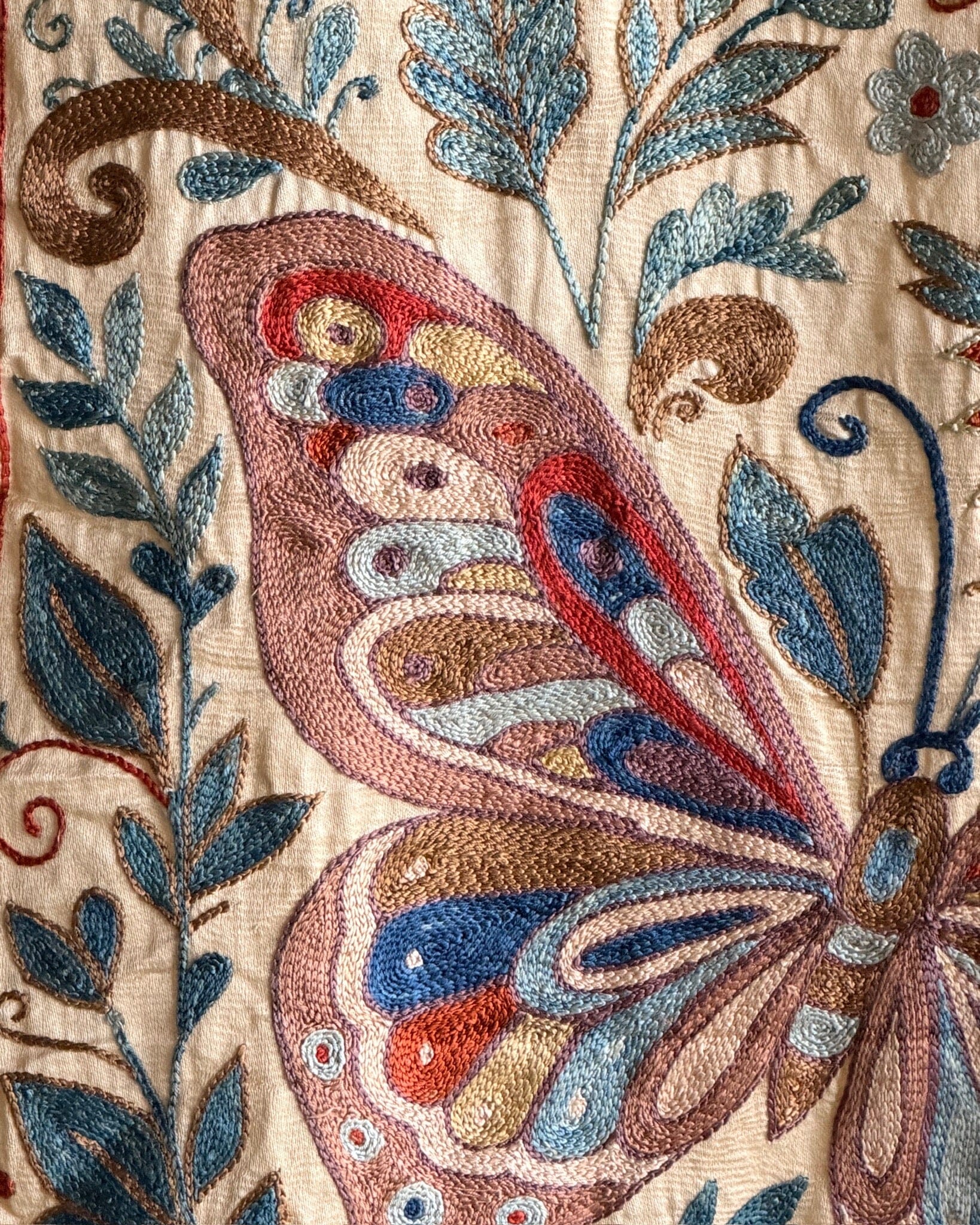 Hand Stitched Suzani Runner (CSSU65126 | 20.5 x 74") Suzani Aziz Suzani