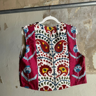 Hand Stitched Suzani Vest from Uzbekistan (#7914) Suzani Abdullah