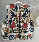 Hand Stitched Suzani Vest from Uzbekistan (#7917) Suzani Abdullah