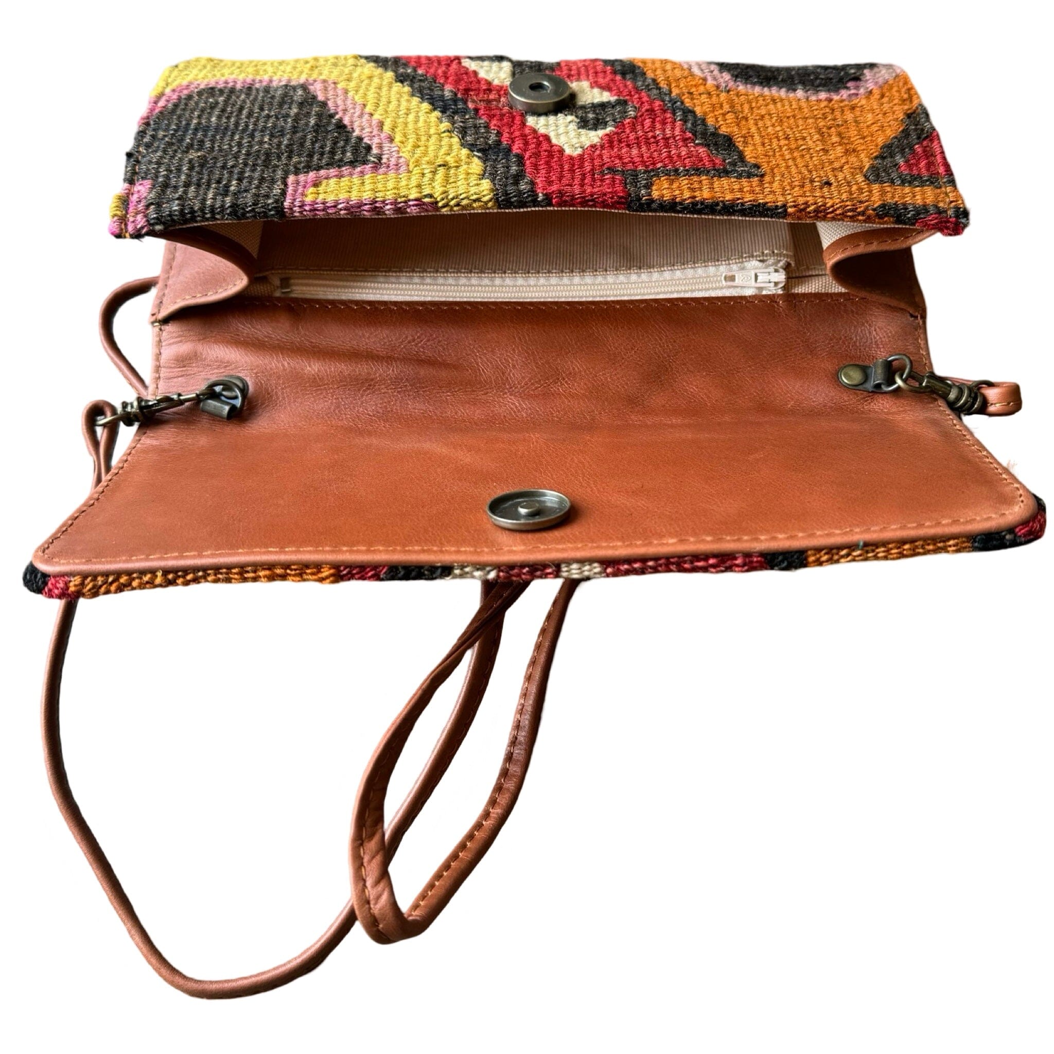 Handmade Kilim Bag Clutch | 9 1/2 x 5" Clutch Bag Orient