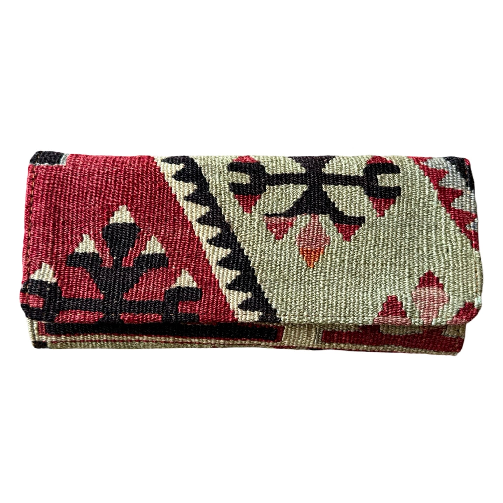 Handmade Kilim Bag Clutch | 9 1/2 x 5" Clutch Bag Orient B
