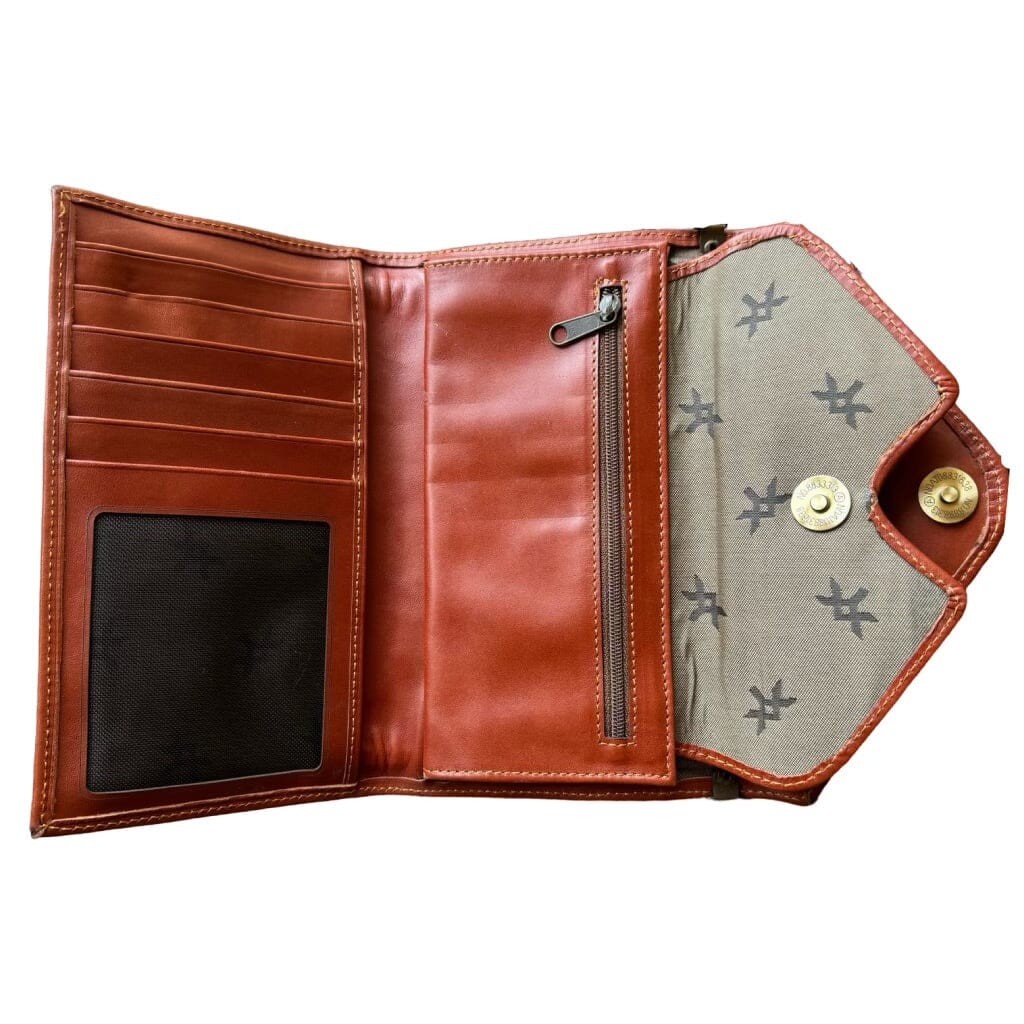 Handmade Kilim Wallet with Removable Strap | 8 x 5" Purse Orient