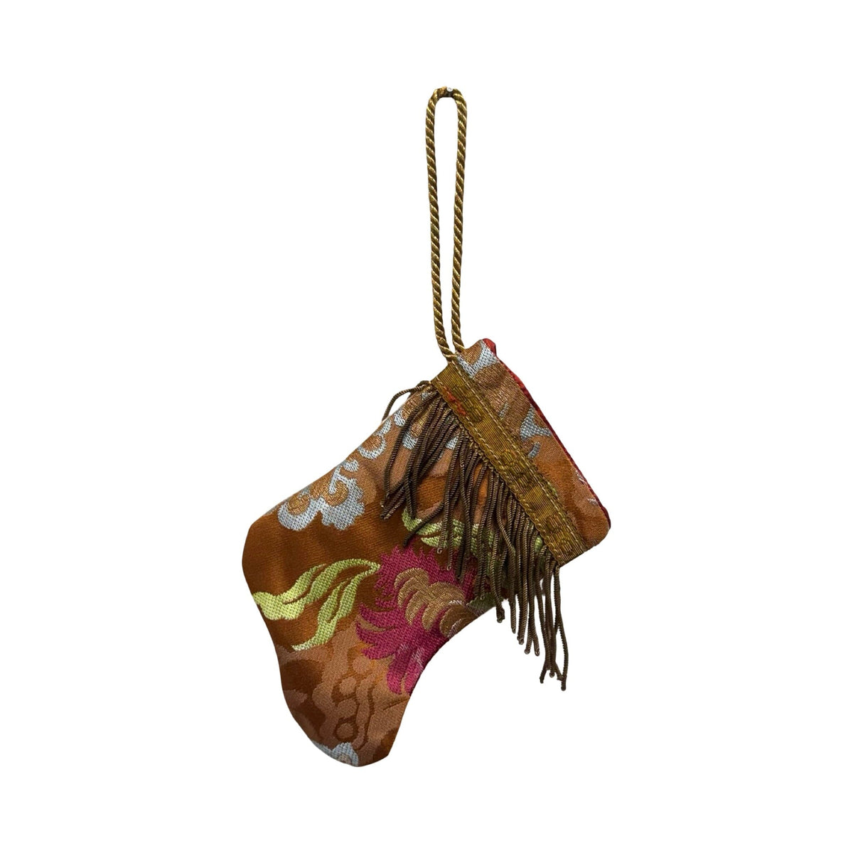 Handmade Mini Stocking from Antique and Vintage Textiles 2643 Ornament B. Viz Design B
