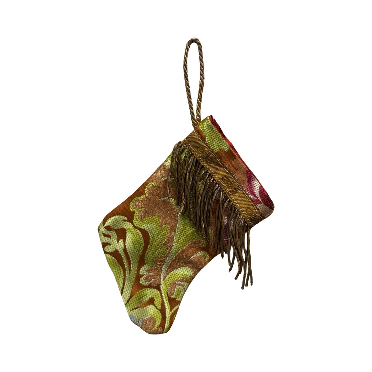 Handmade Mini Stocking from Antique and Vintage Textiles 2643 Ornament B. Viz Design K
