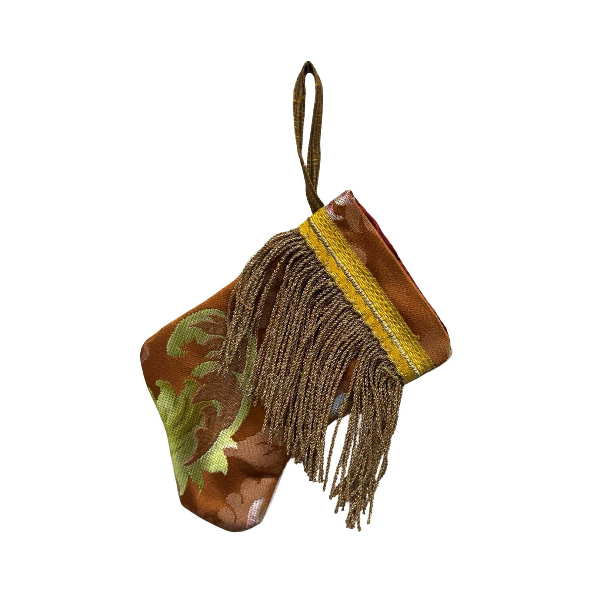 Handmade Mini Stocking from Antique and Vintage Textiles 2643 Ornament B. Viz Design Q