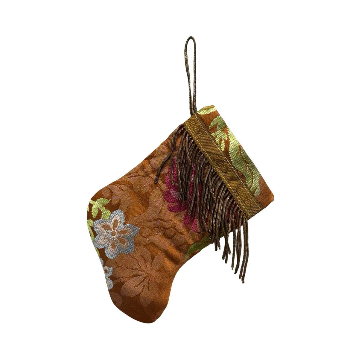 Handmade Mini Stocking from Antique and Vintage Textiles 2643 Ornament B. Viz Design U
