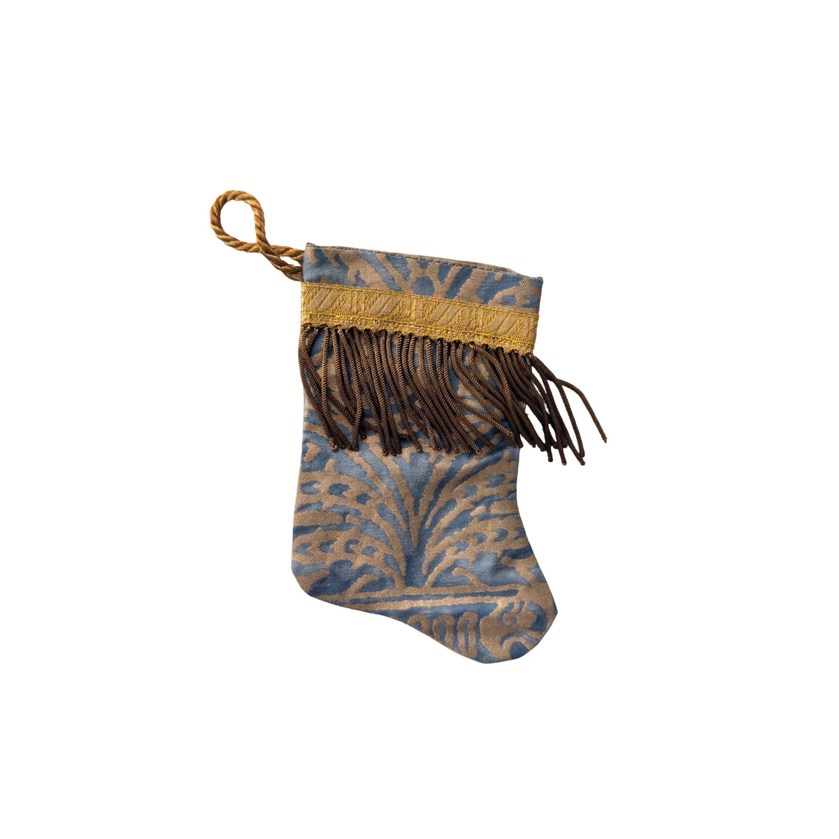 Handmade Mini Stocking from Antique and Vintage Textiles 2644 Ornament B. Viz Design G